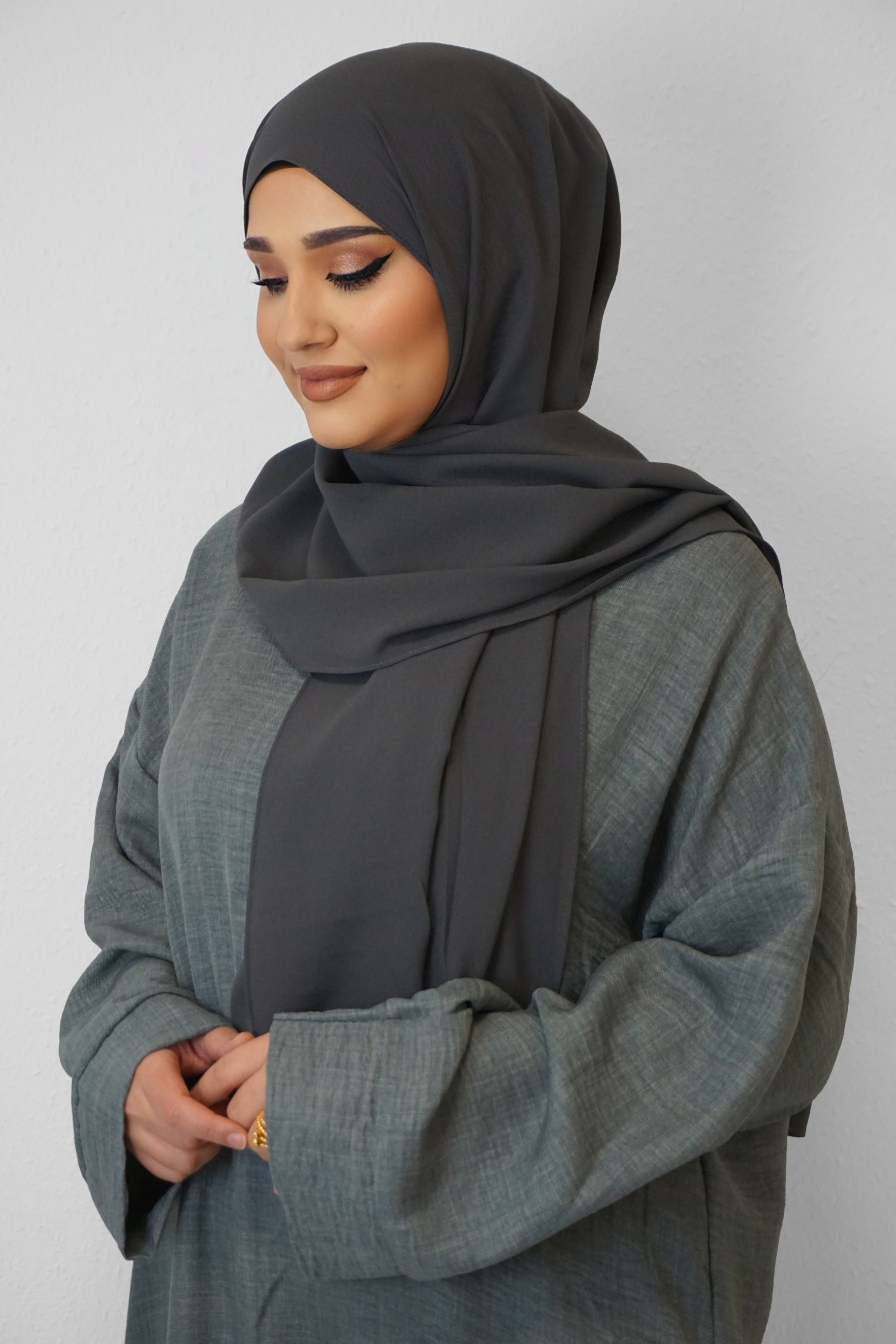 Crep Hijab Dunkelgrau