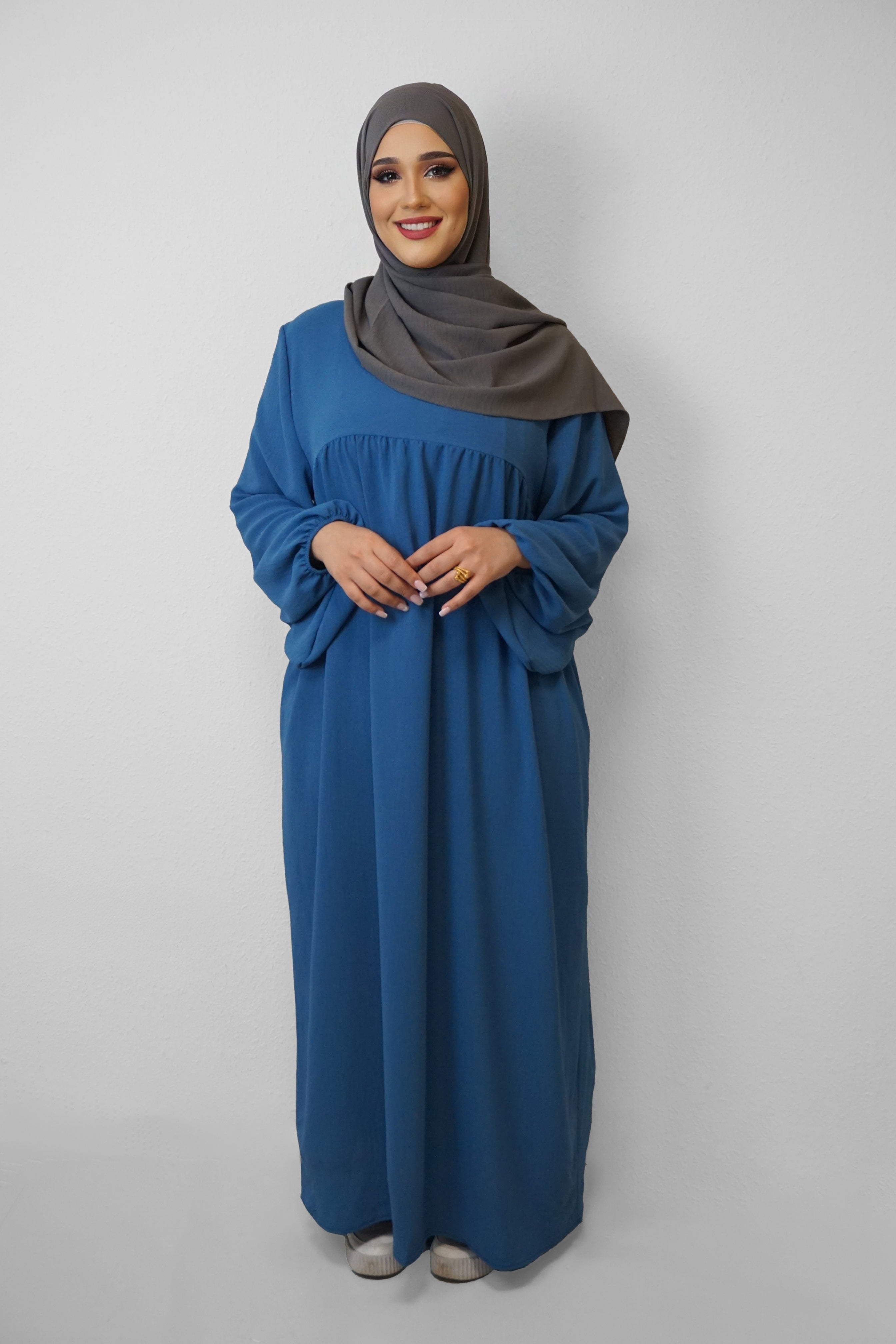 Abaya Faryal Jeansblau