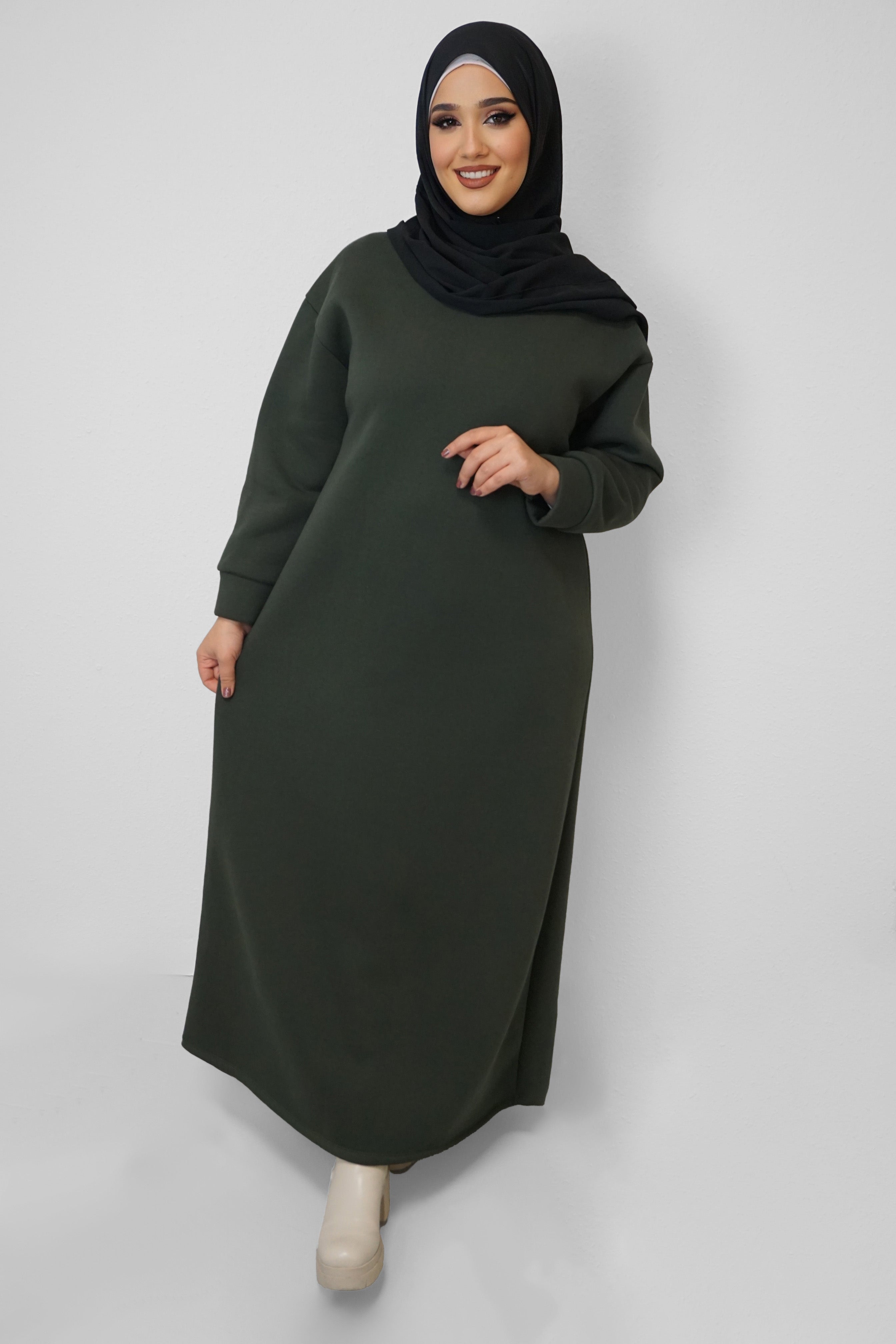 Hoodie-Kleid Maliha Grün