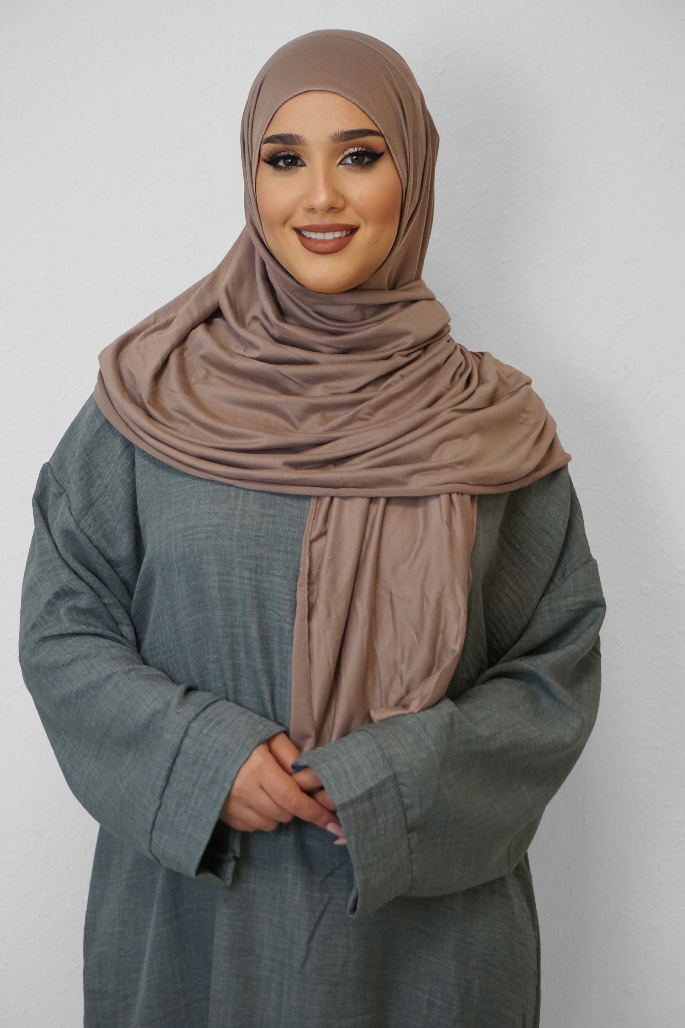 Jersey Hijab Fiza Karamellbeige