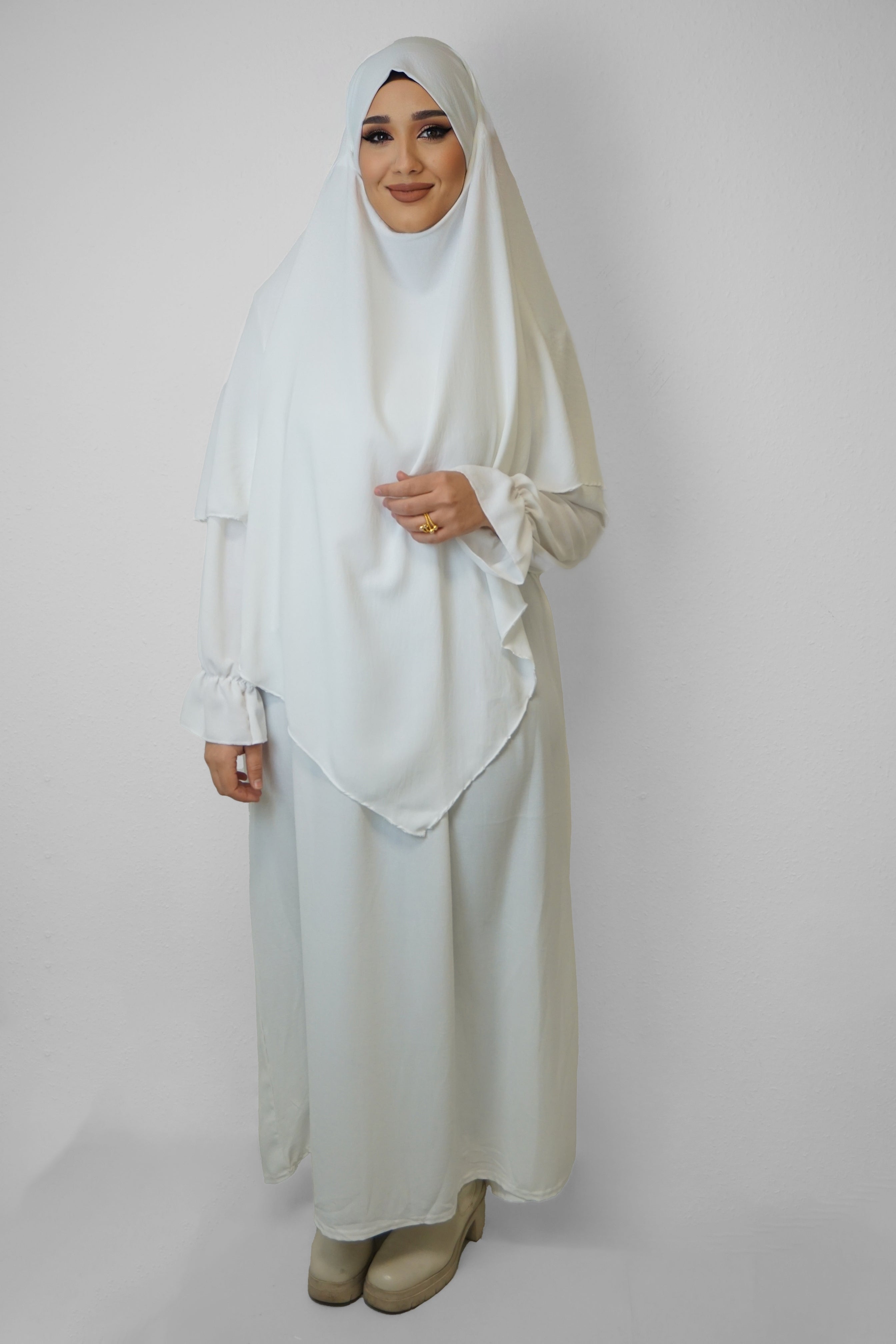 Jazz Khimar-Abaya Creme