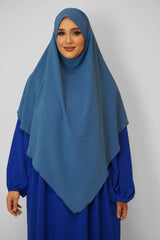 Jazz Khimar 1-lagig Jeansblau