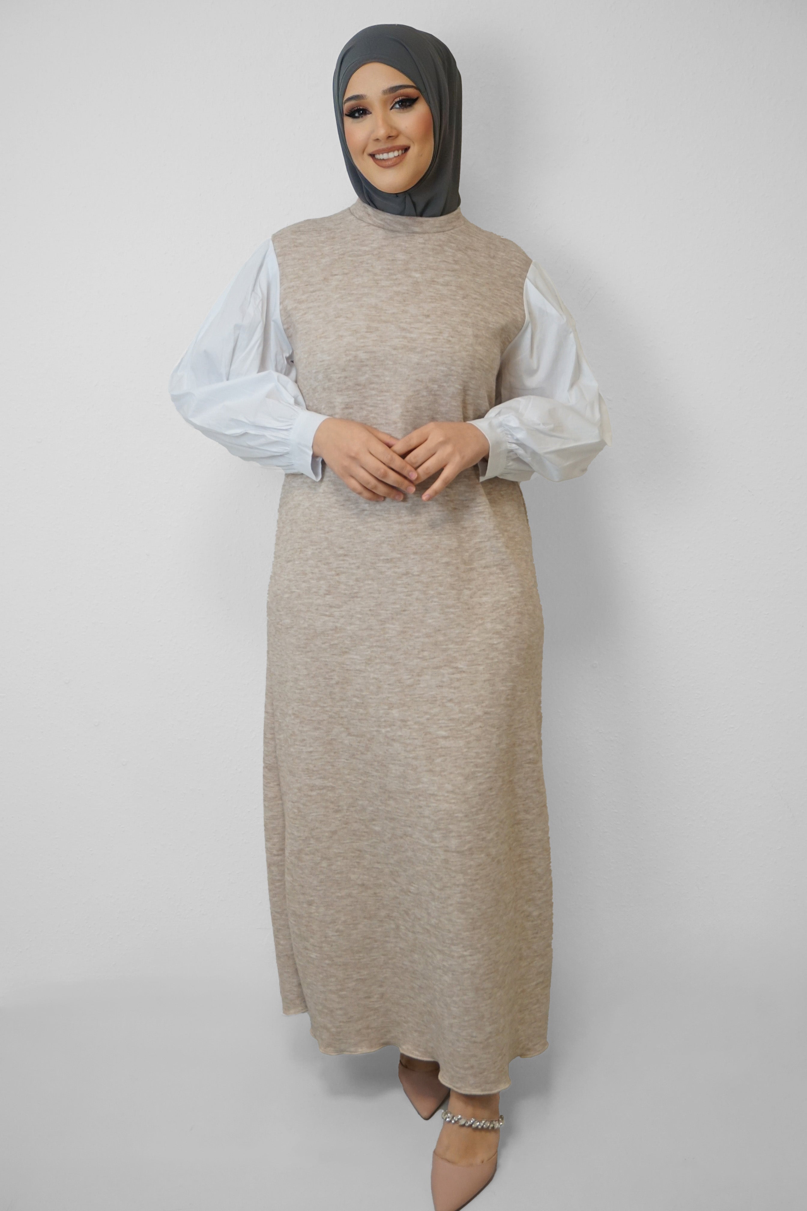 Kleid Dana Beige