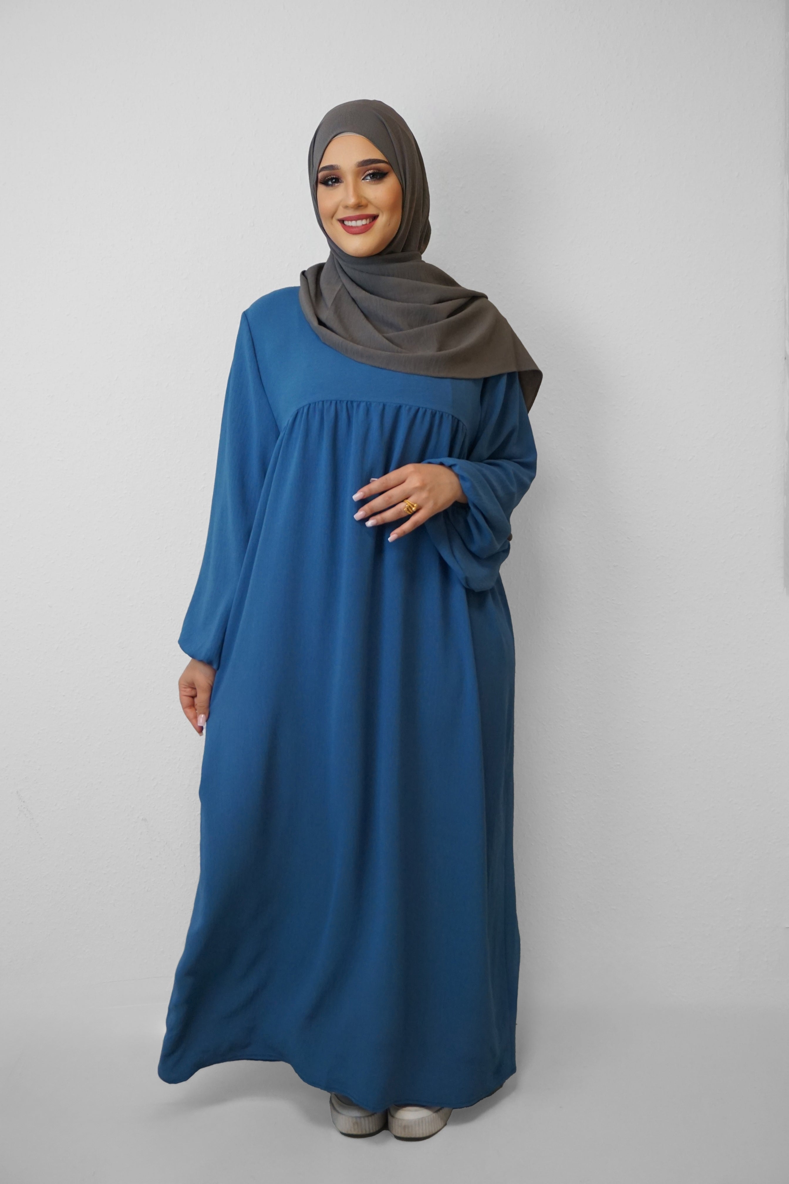 Abaya Faryal Jeansblau