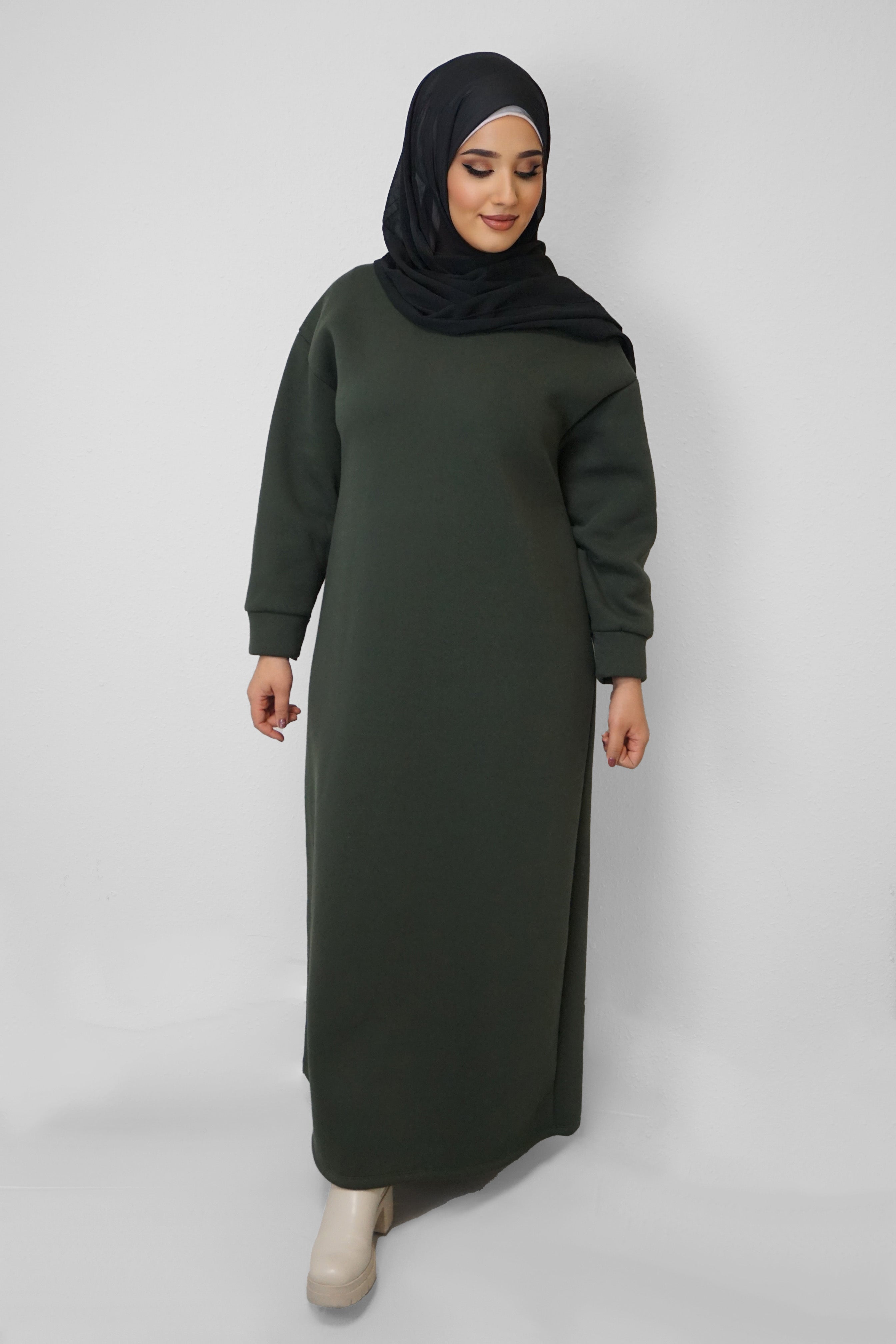 Hoodie-Kleid Maliha Grün