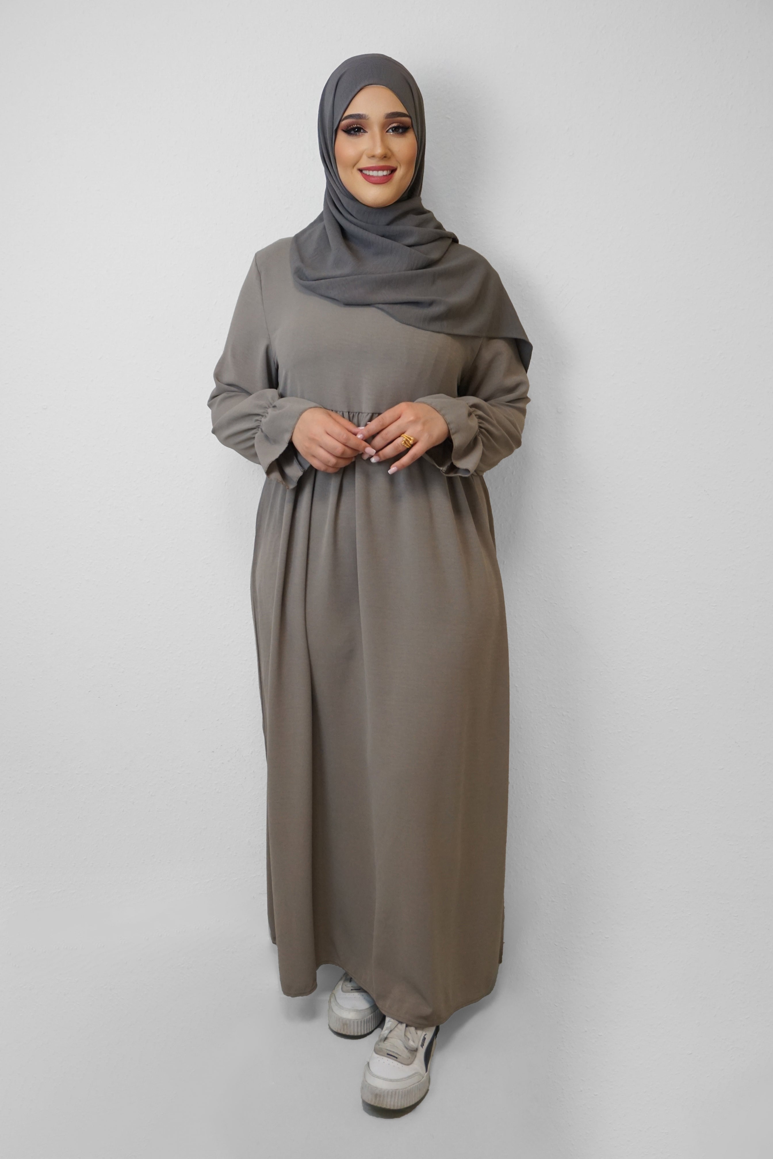 Jazz-Abaya Amna Taupe