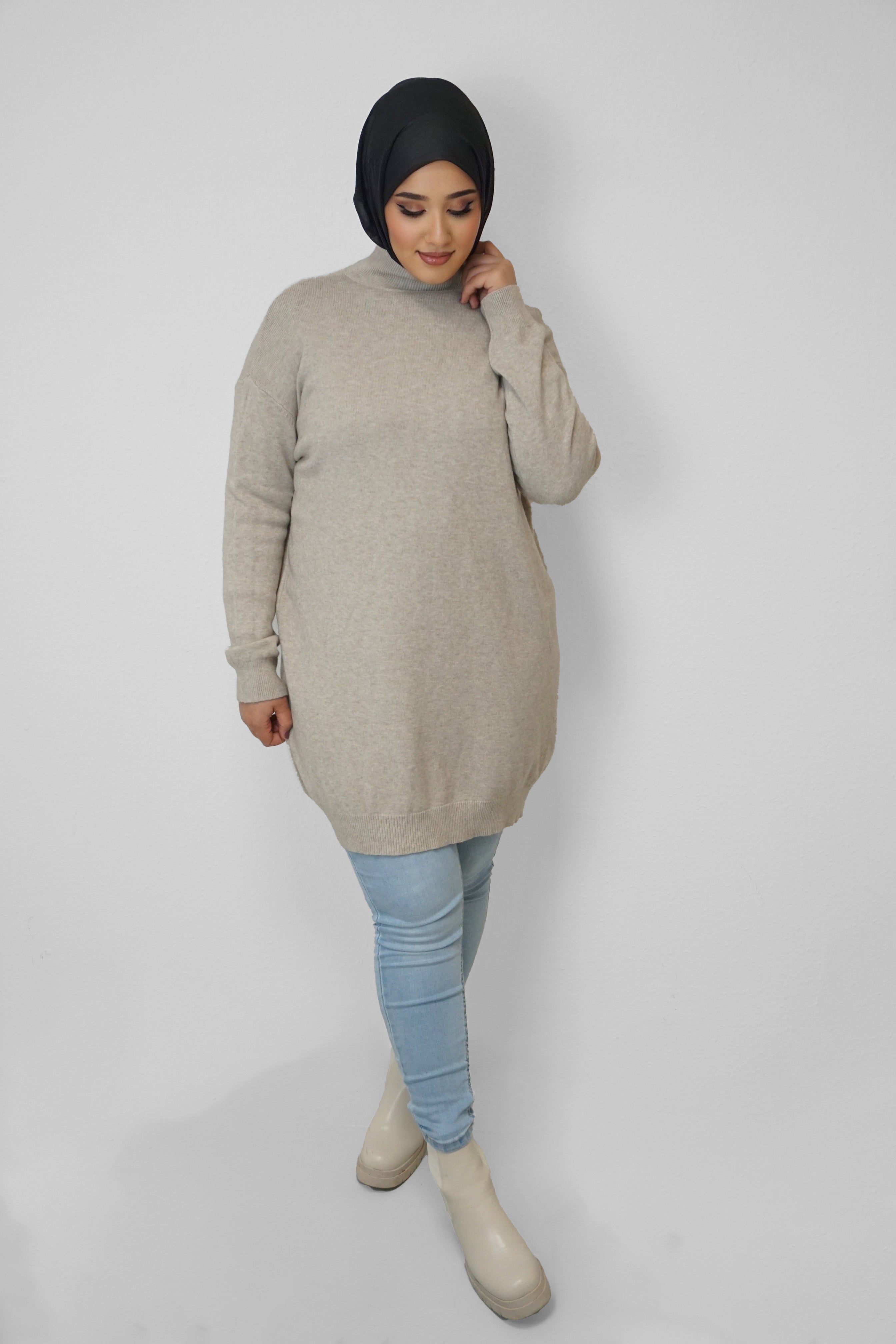 Oversize Pullover Yara Taupe