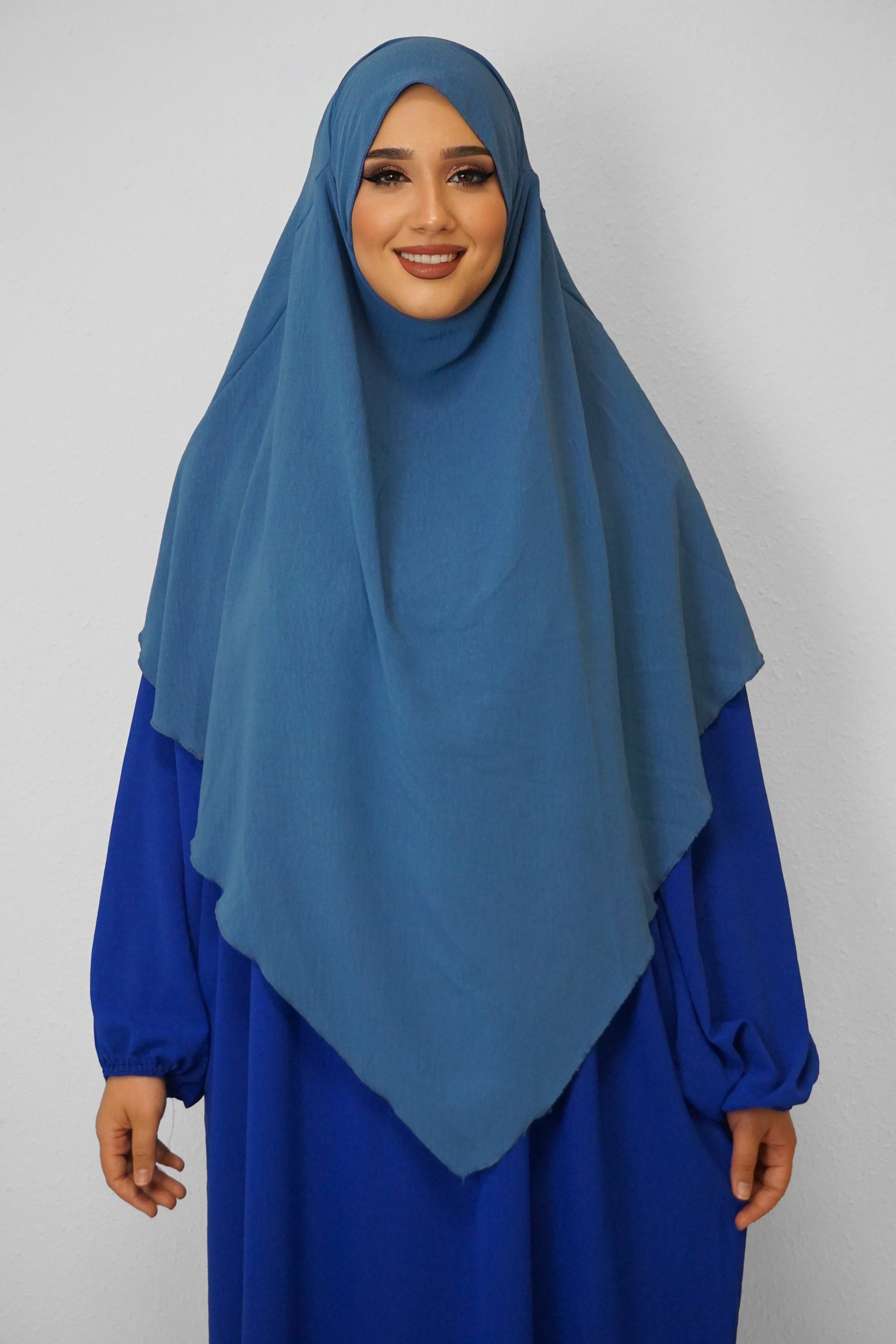 Jazz Khimar 1-lagig Jeansblau