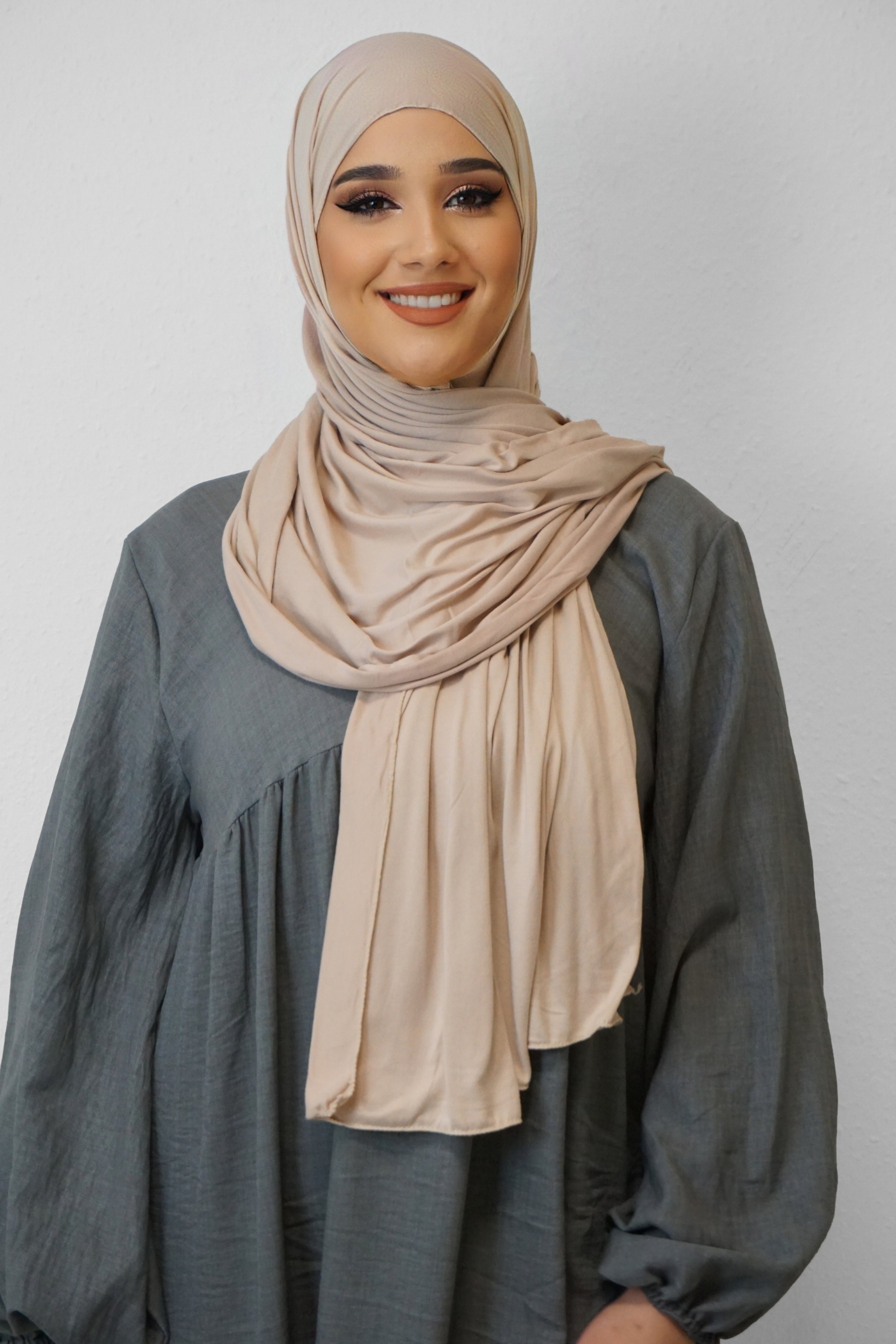 Jersey XL Hijab Beige 2