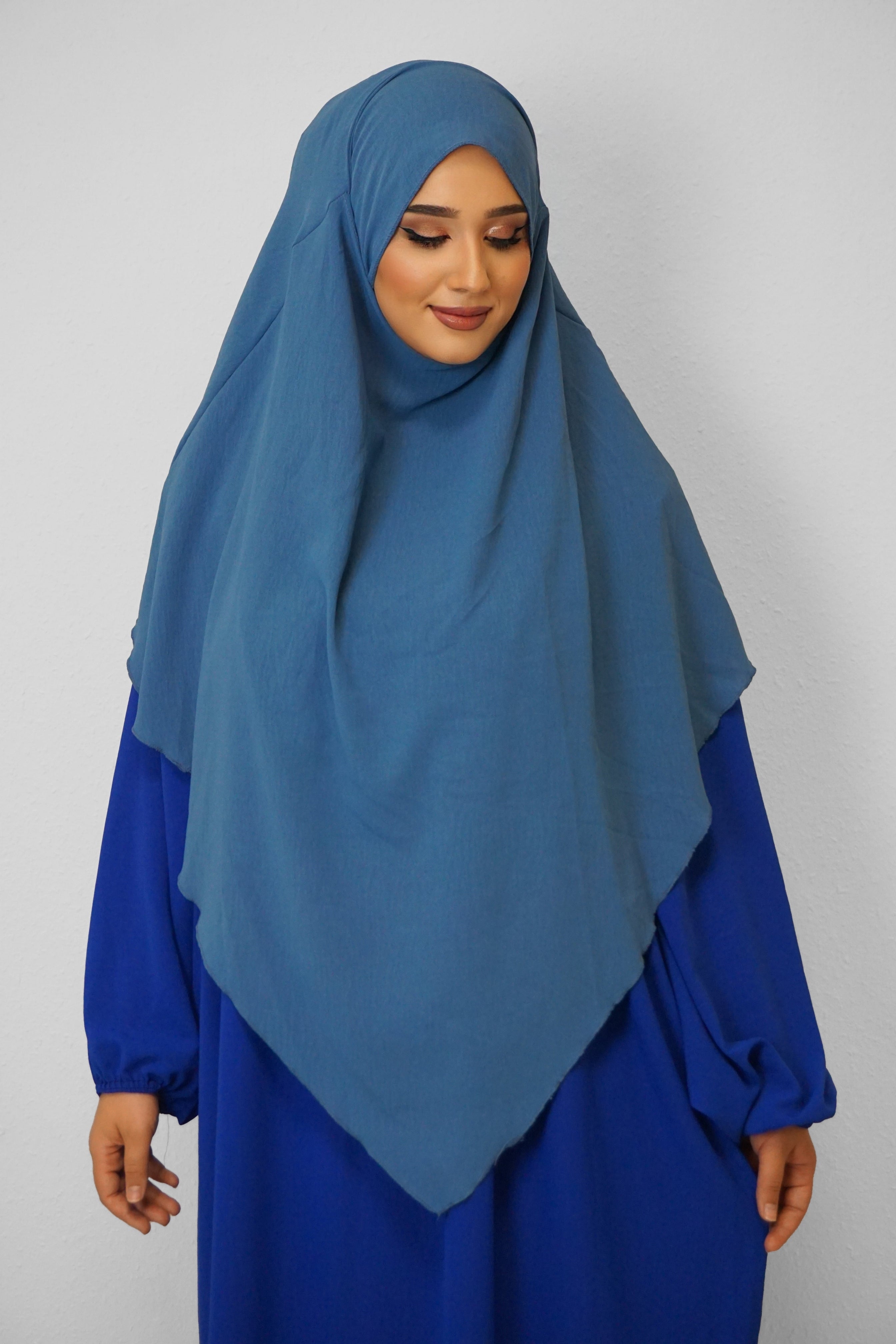 Jazz Khimar 1-lagig Jeansblau