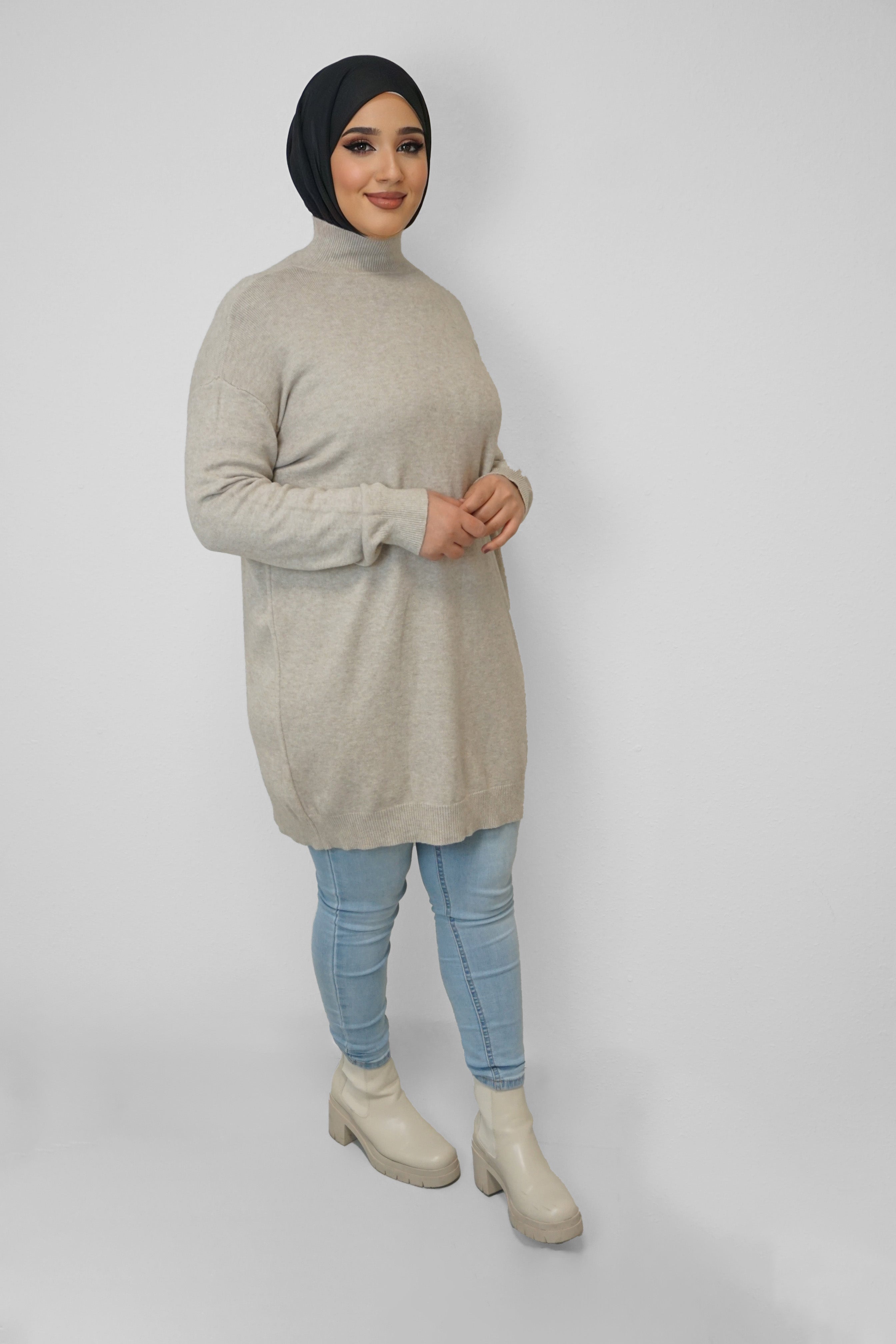 Oversize Pullover Yara Taupe