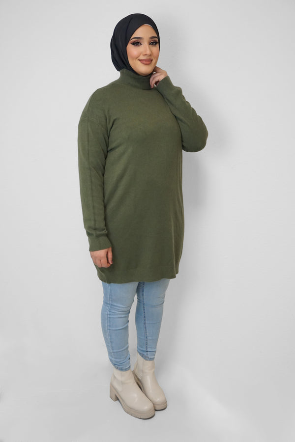 Oversize Pullover Yara Moosgrün