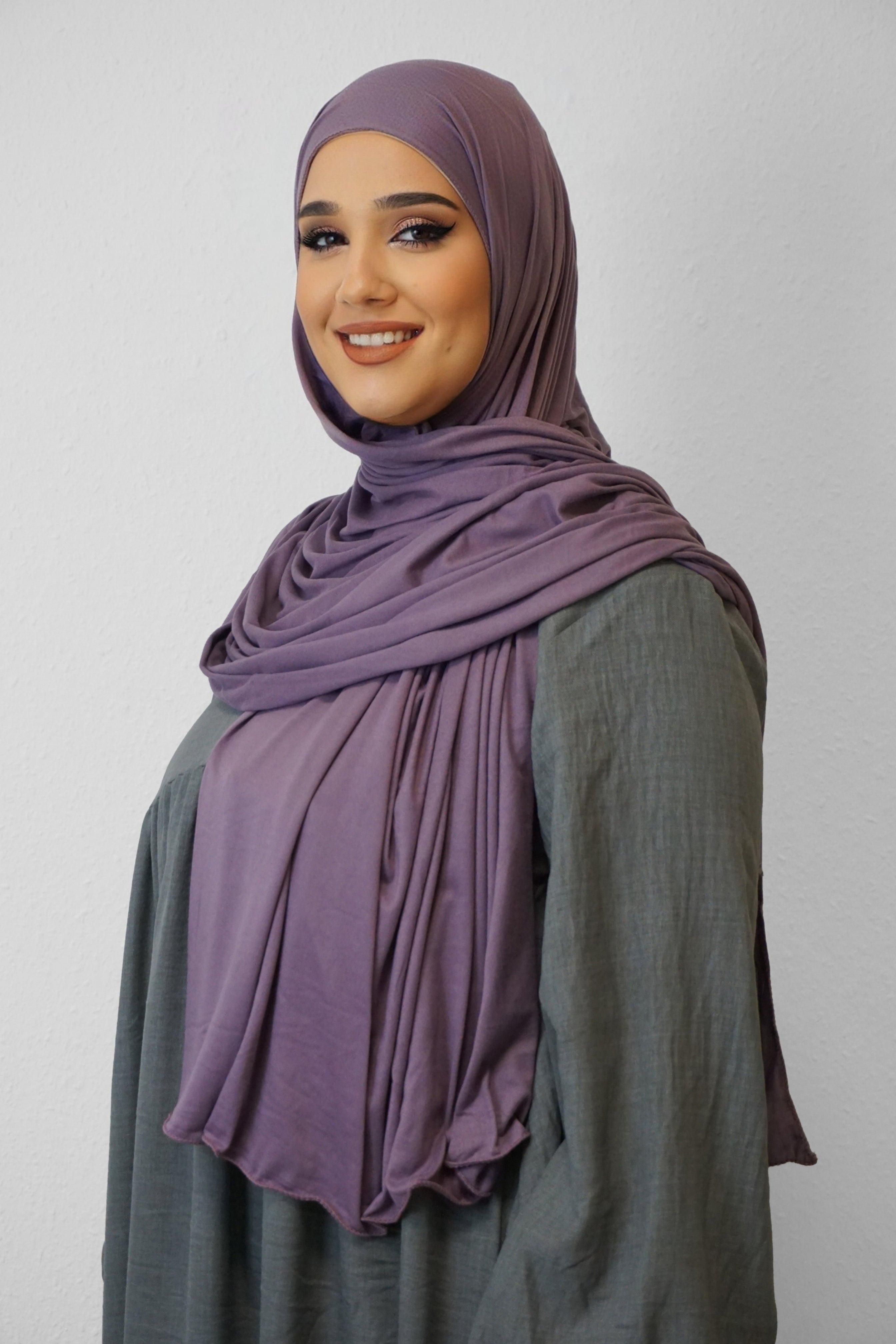 Jersey XL Hijab Darkviolett