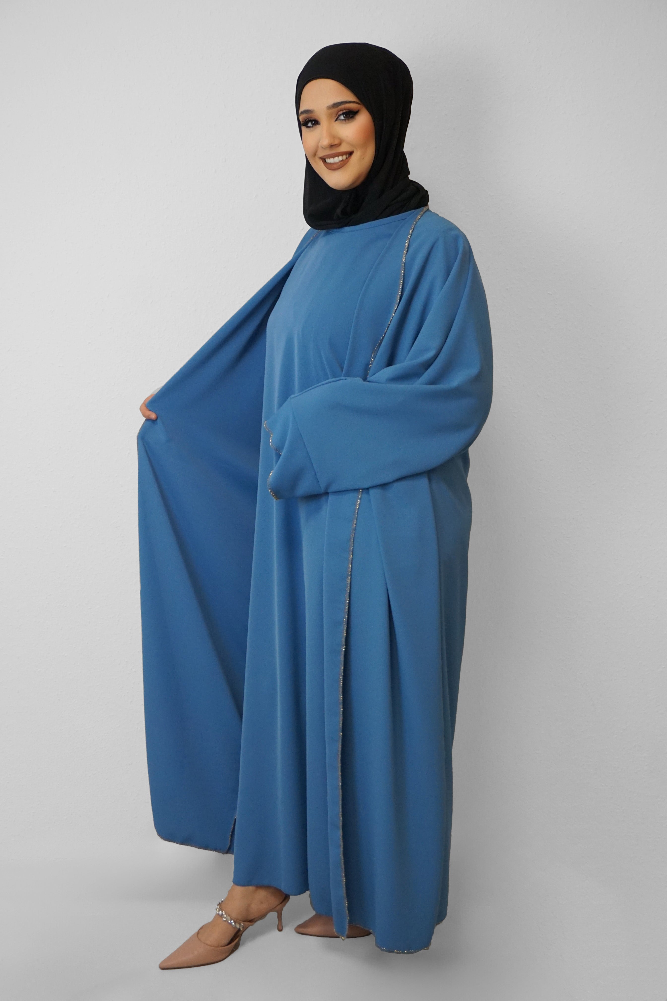 Zwei-Teiler Abaya Saddaya Blau