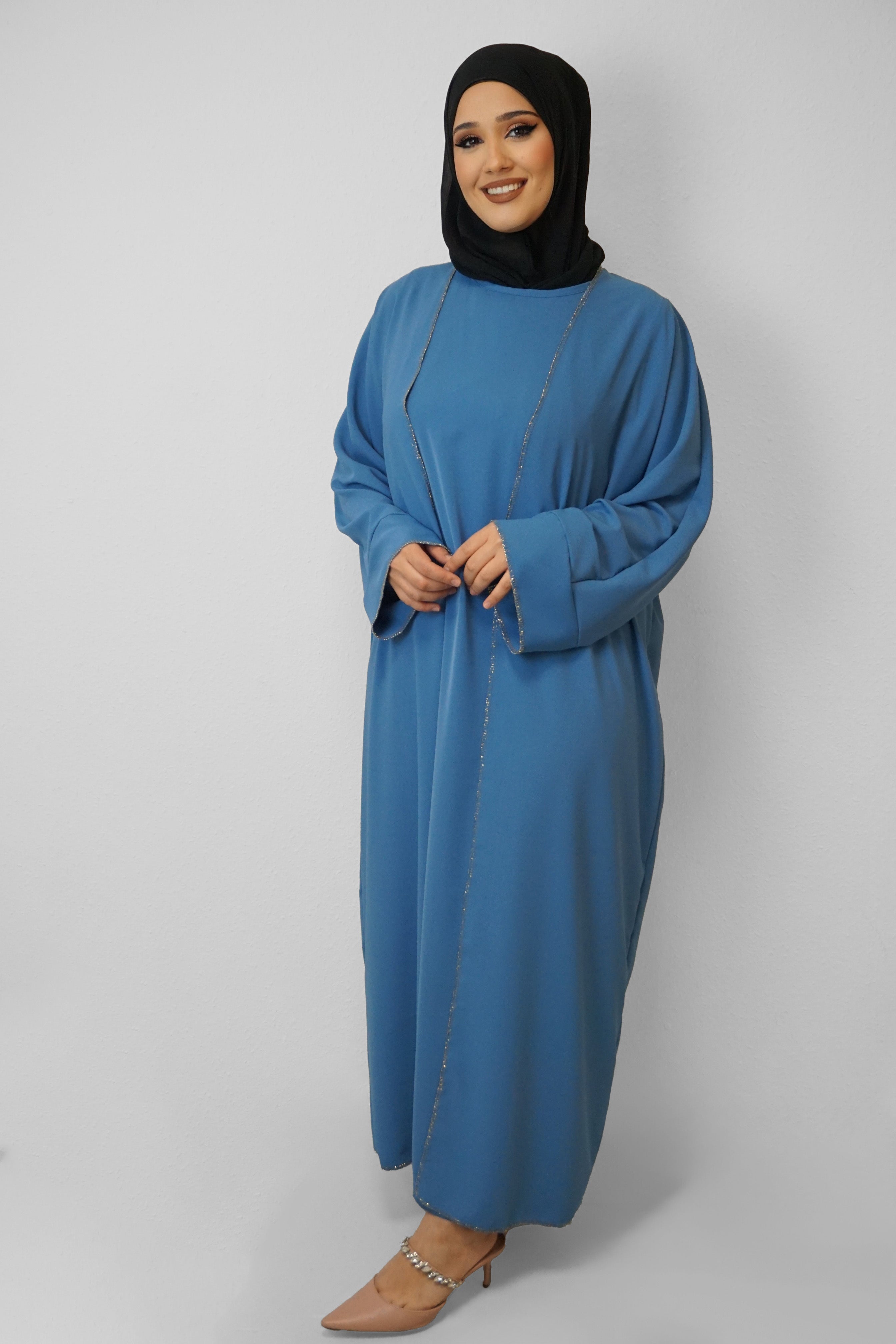 Zwei-Teiler Abaya Saddaya Blau