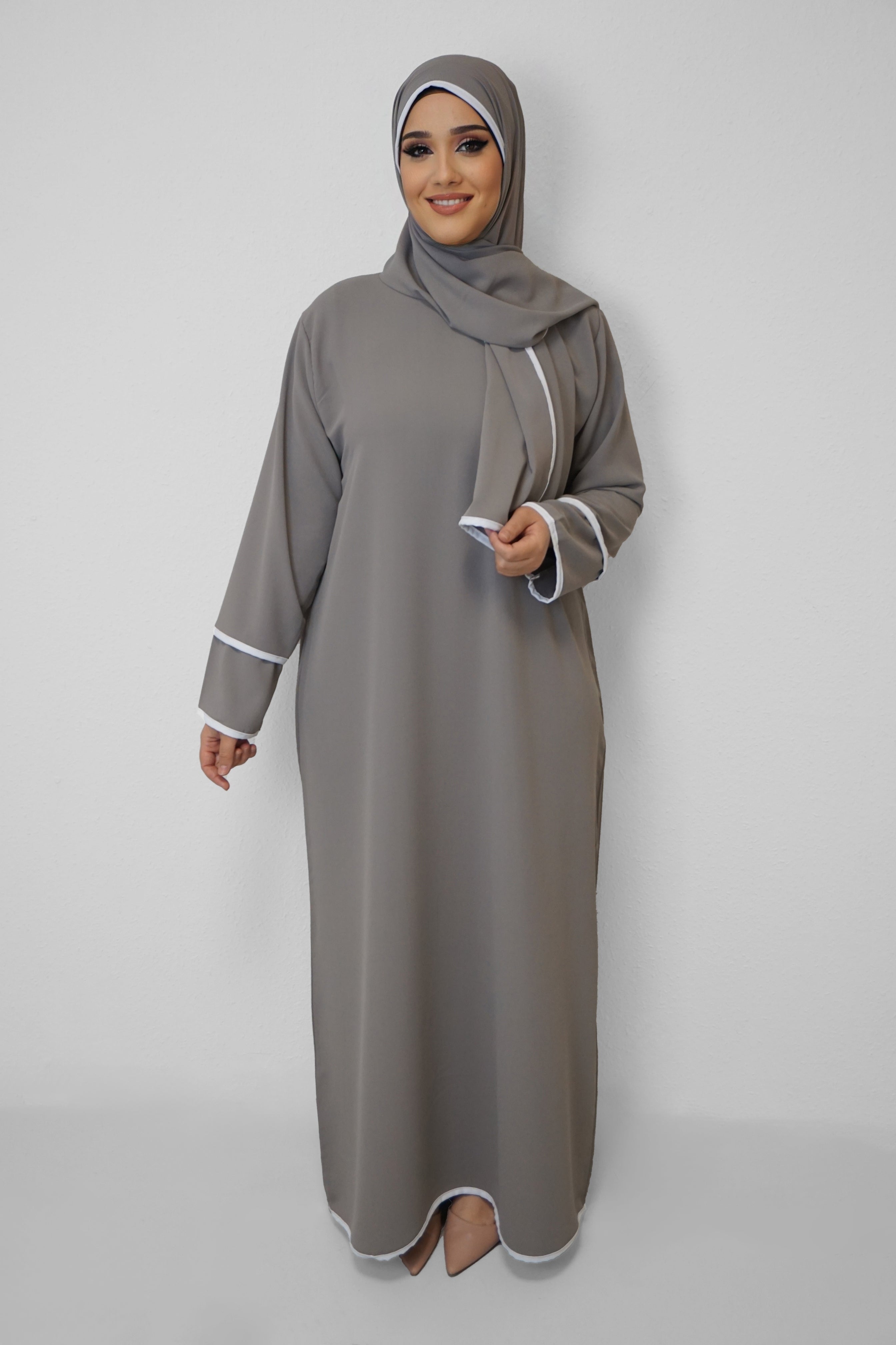 Abaya Kahleda Grau