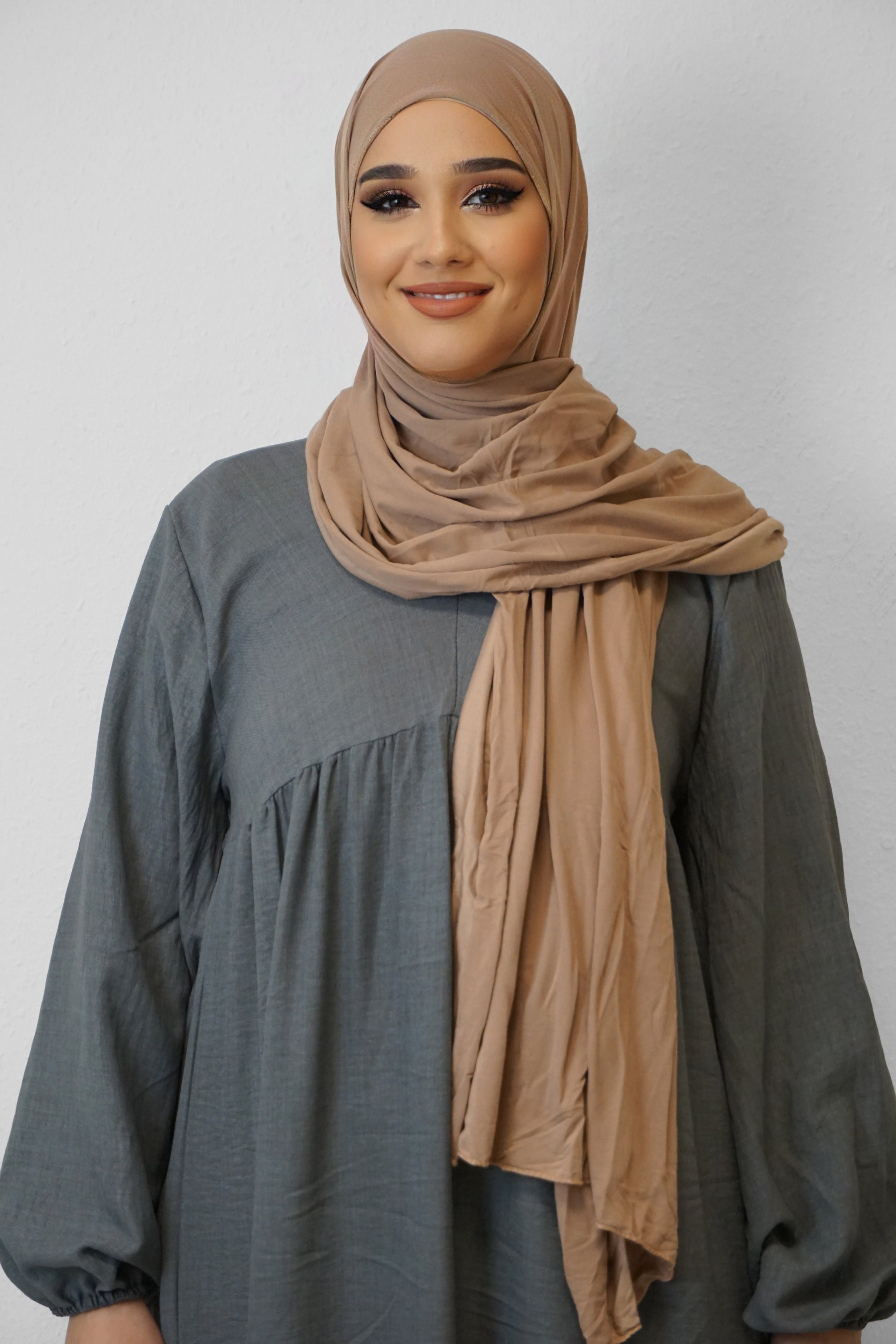 Jersey Hijab Fiza Erdbraun