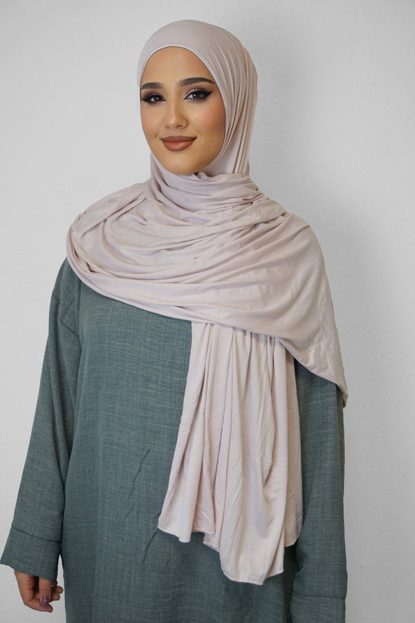 Jersey XL Hijab Weissrosa