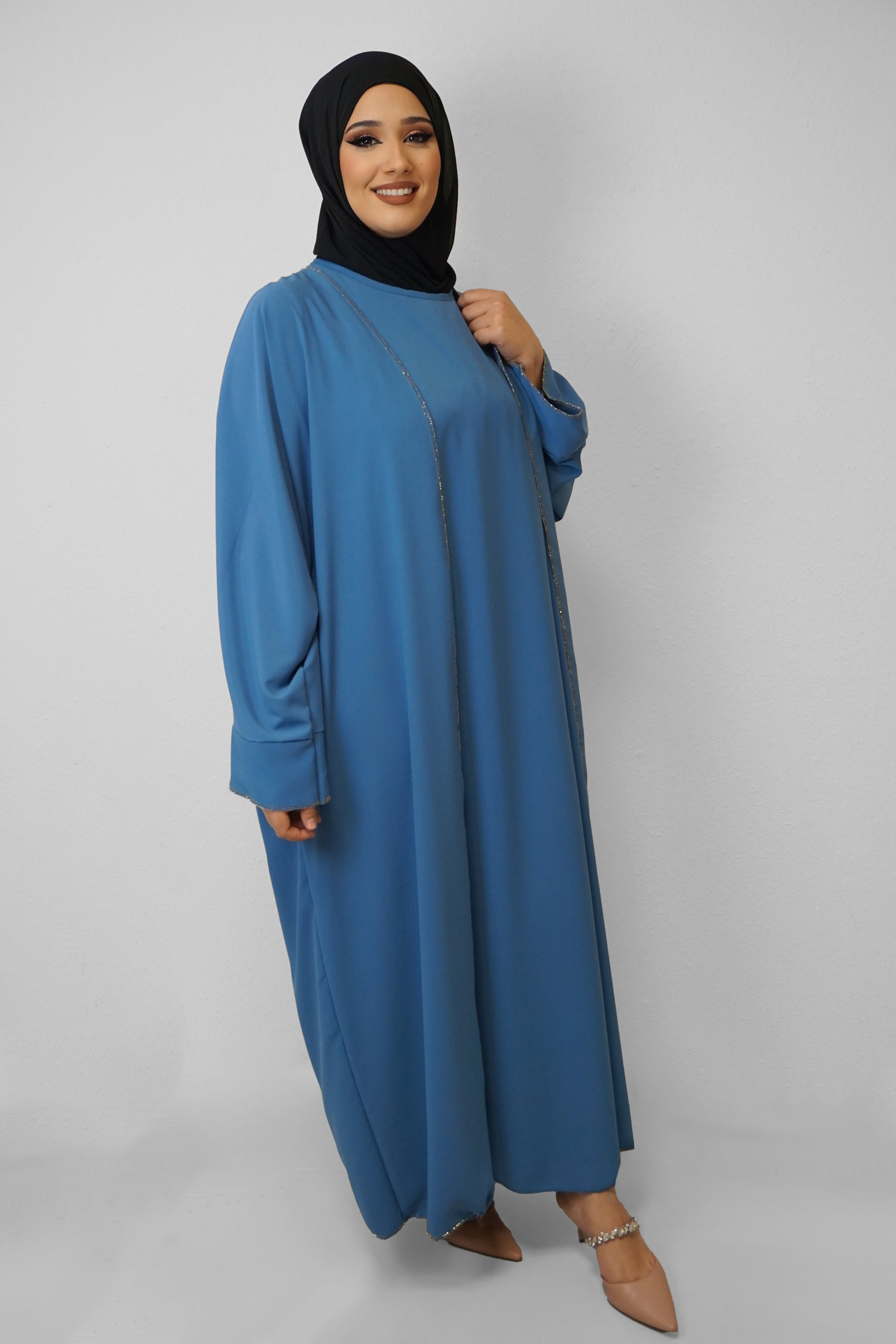 Zwei-Teiler Abaya Saddaya Blau