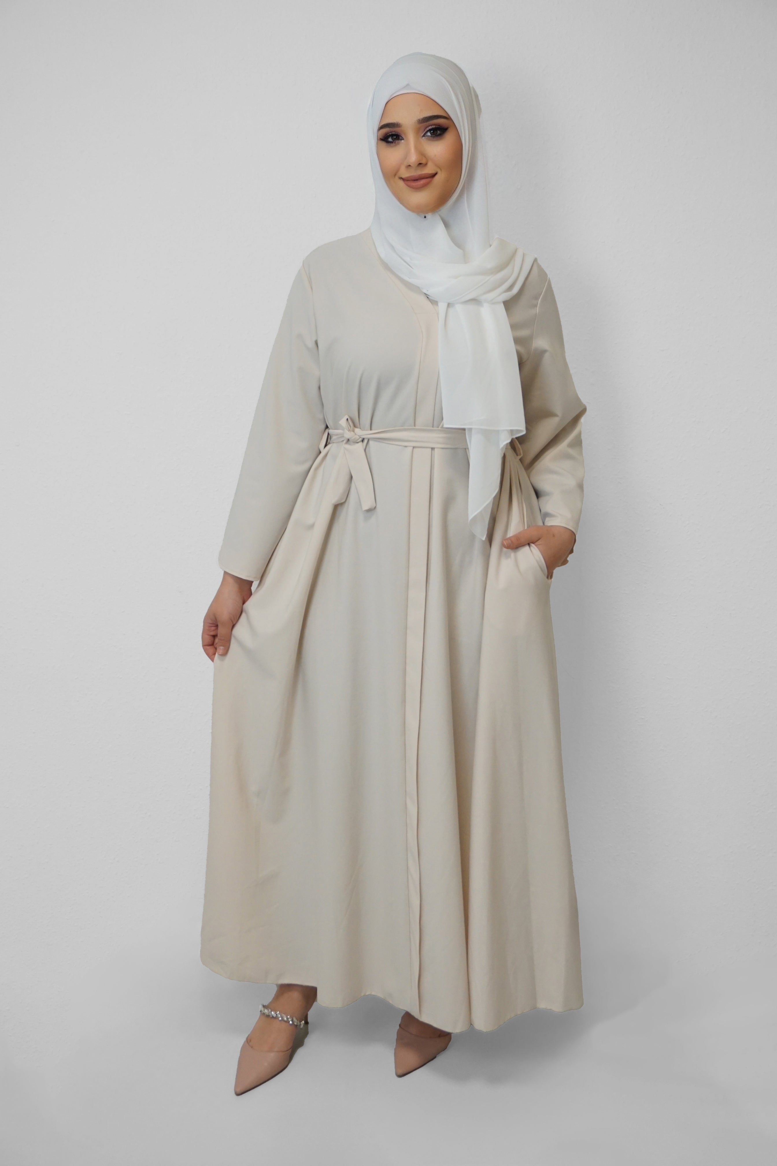 Abaya Fatina Elfenbein