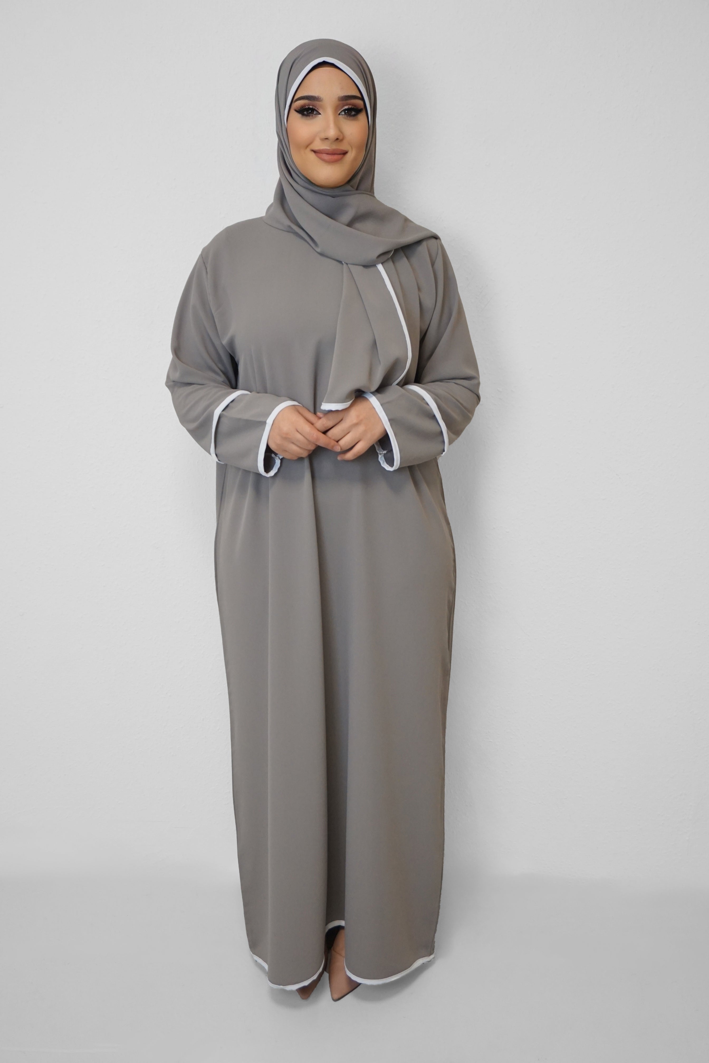 Abaya Kahleda Grau