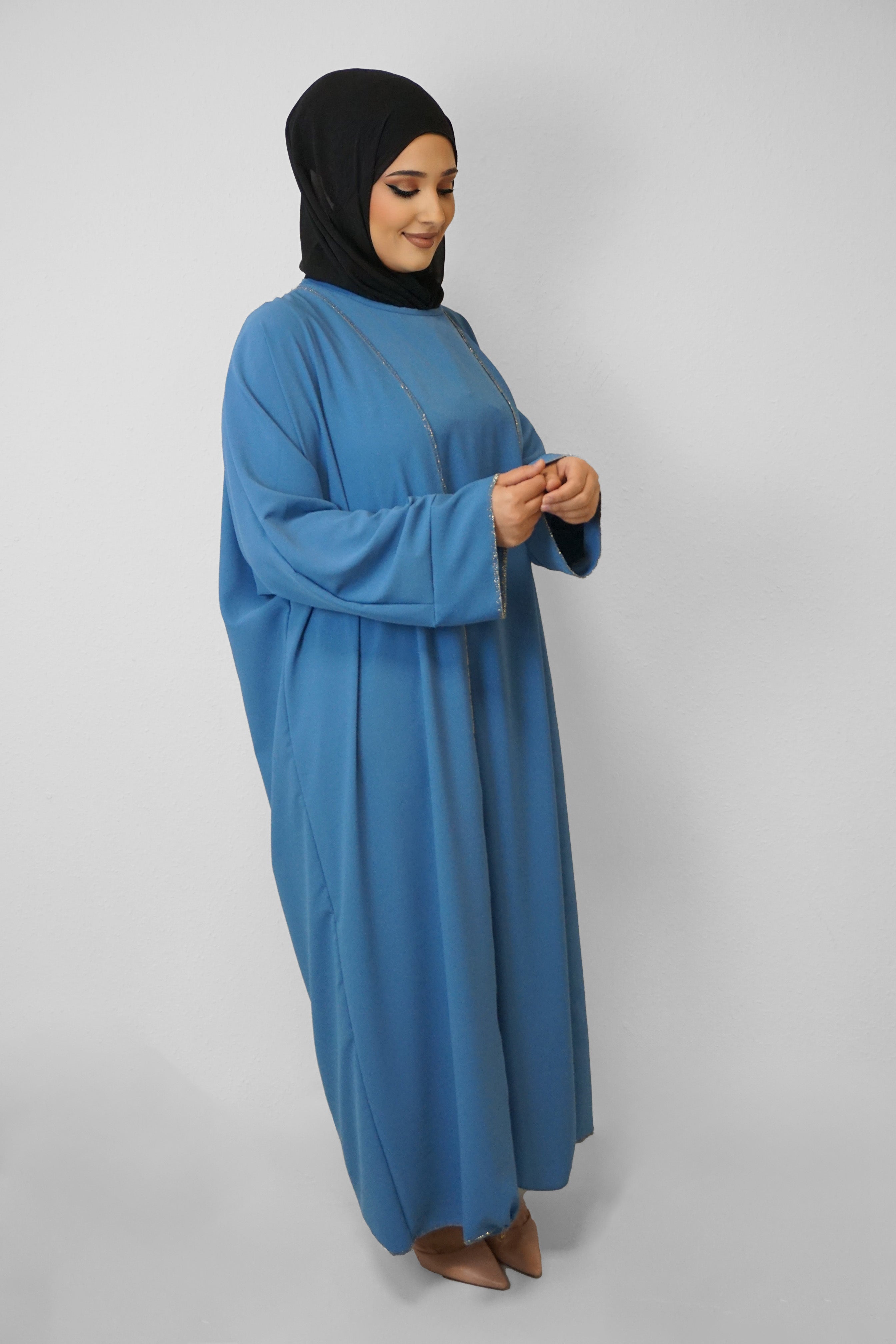 Zwei-Teiler Abaya Saddaya Blau