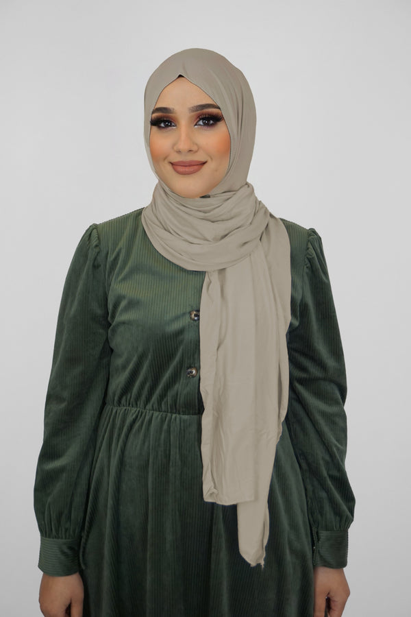 Jersey XL Hijab Erdgrau