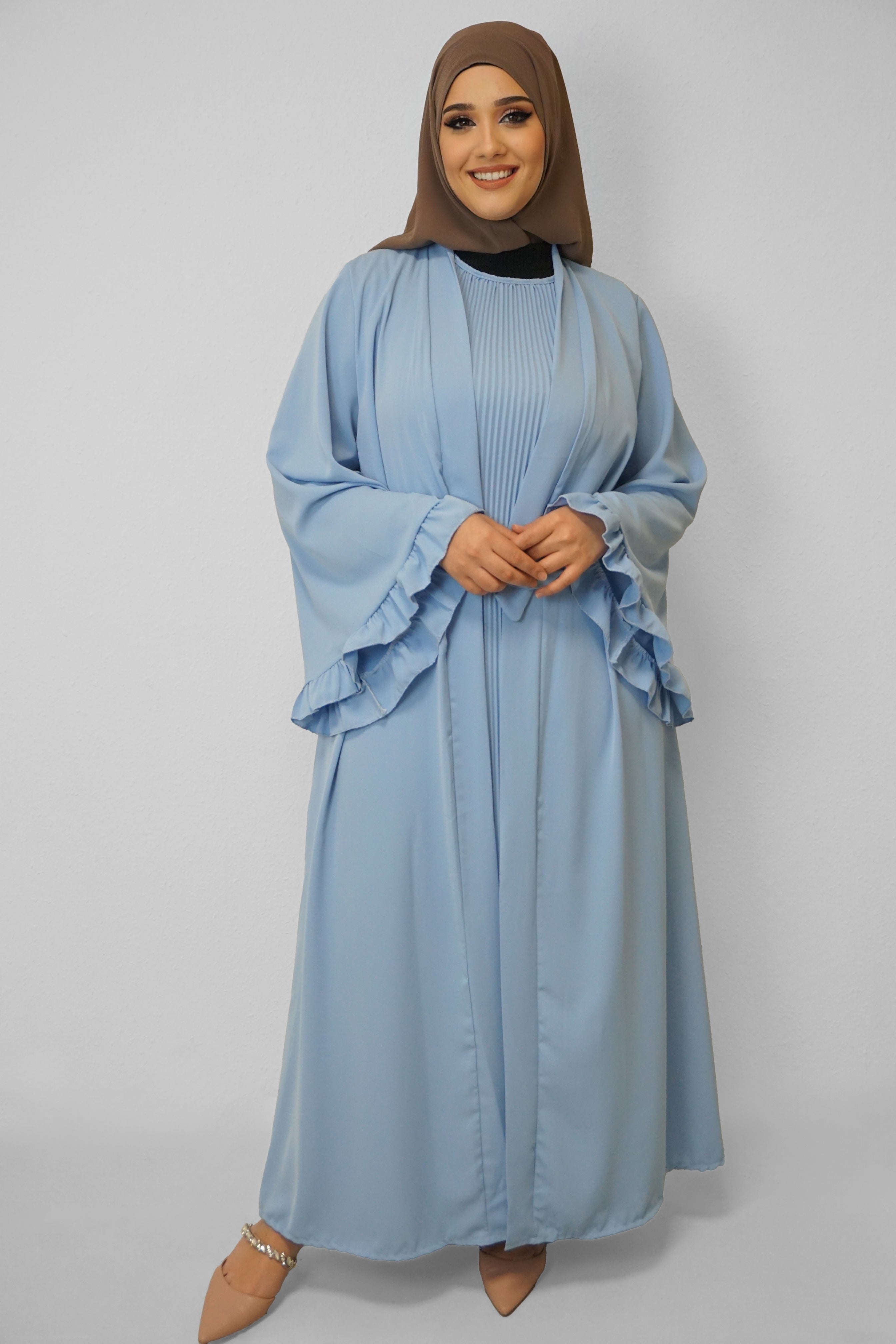 Abaya Suraia Wasserblau