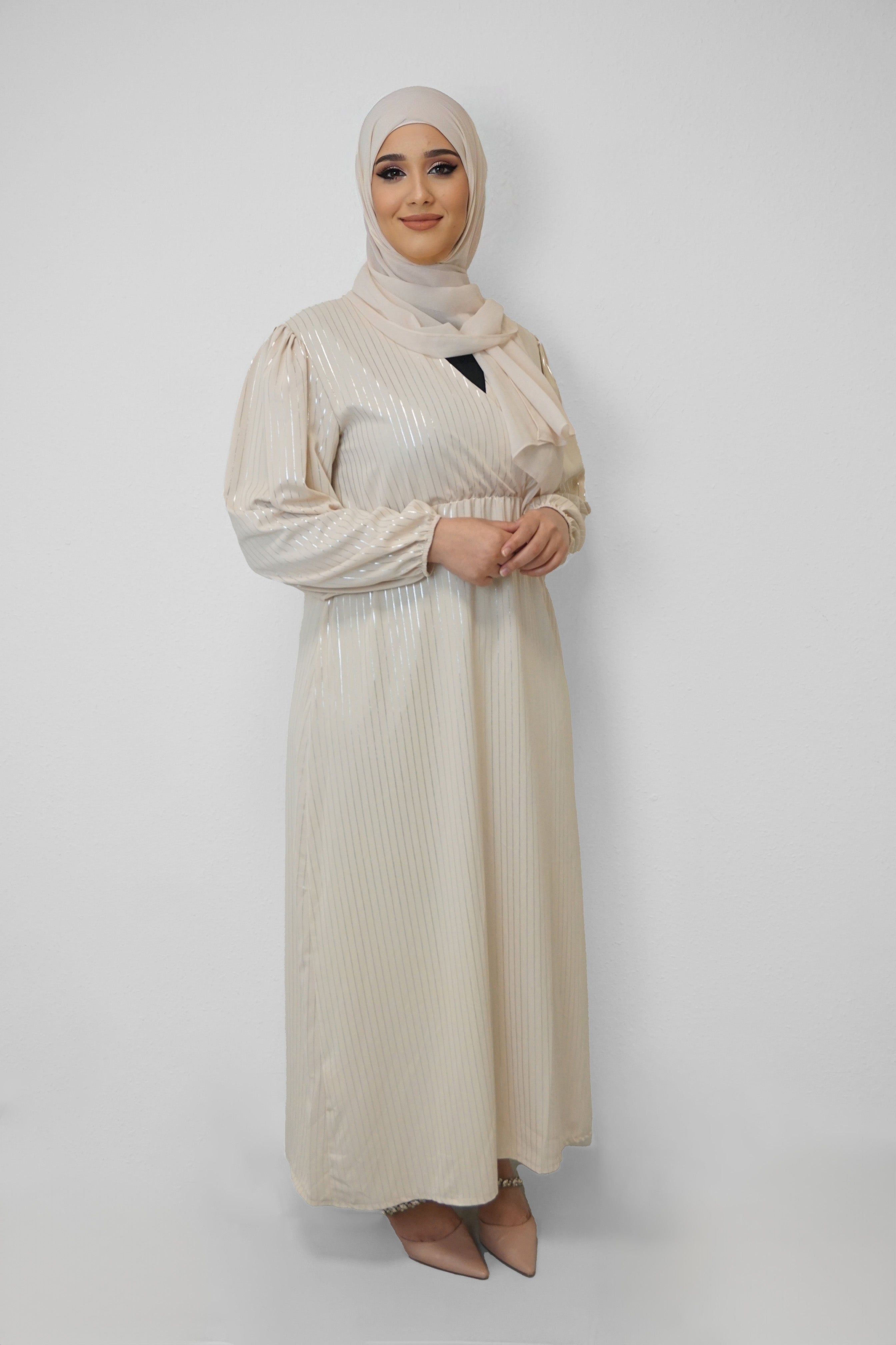 Abaya Ilham Elfenbein