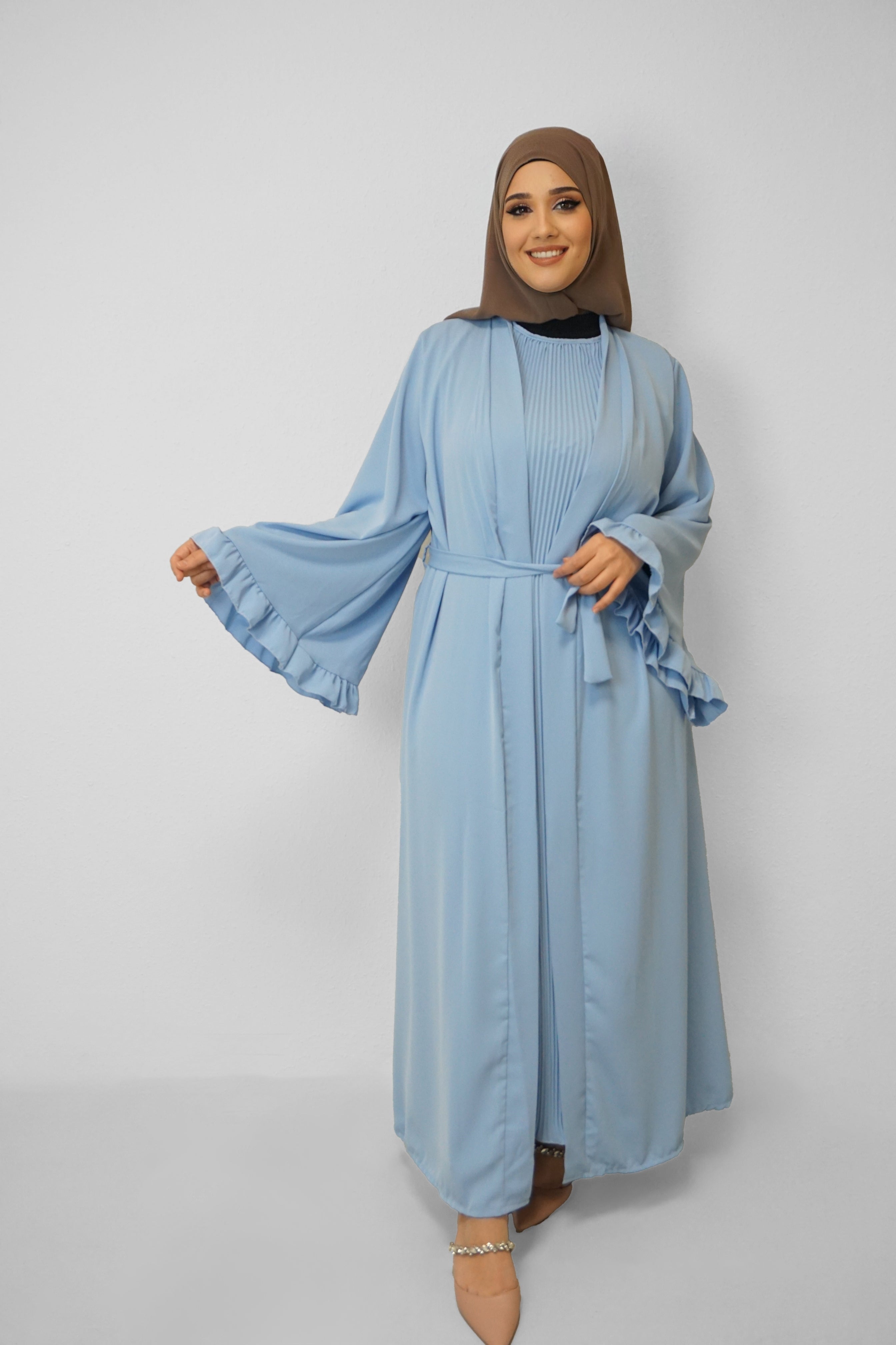 Abaya Suraia Wasserblau