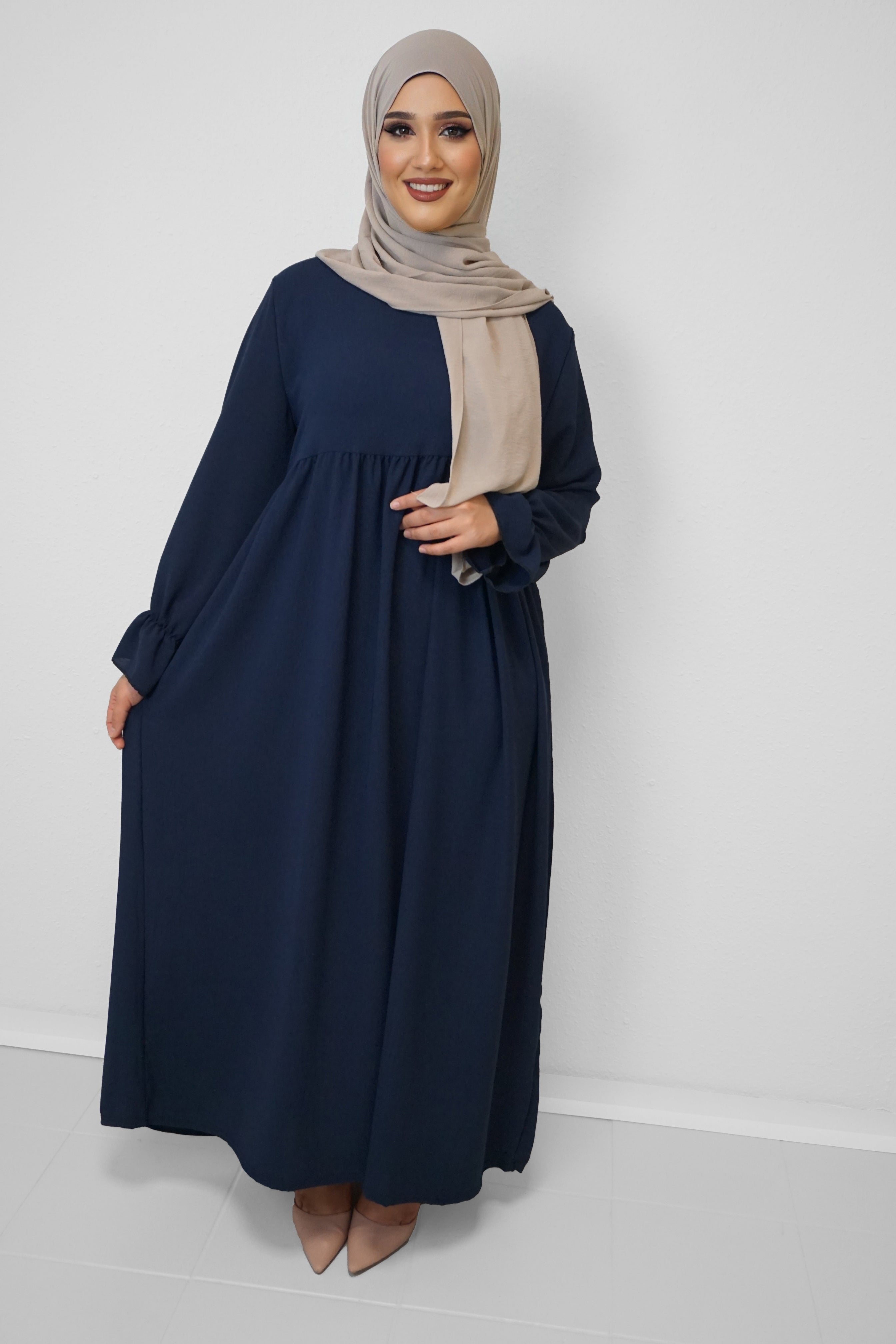 Jazz-Abaya Amna Dunkelblau