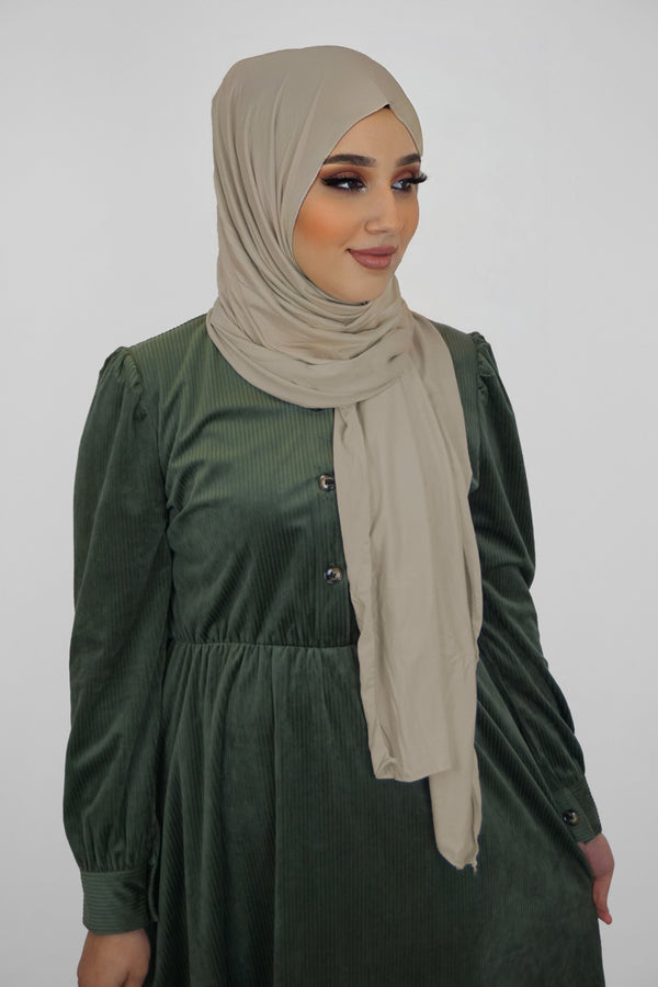 Jersey XL Hijab Erdgrau