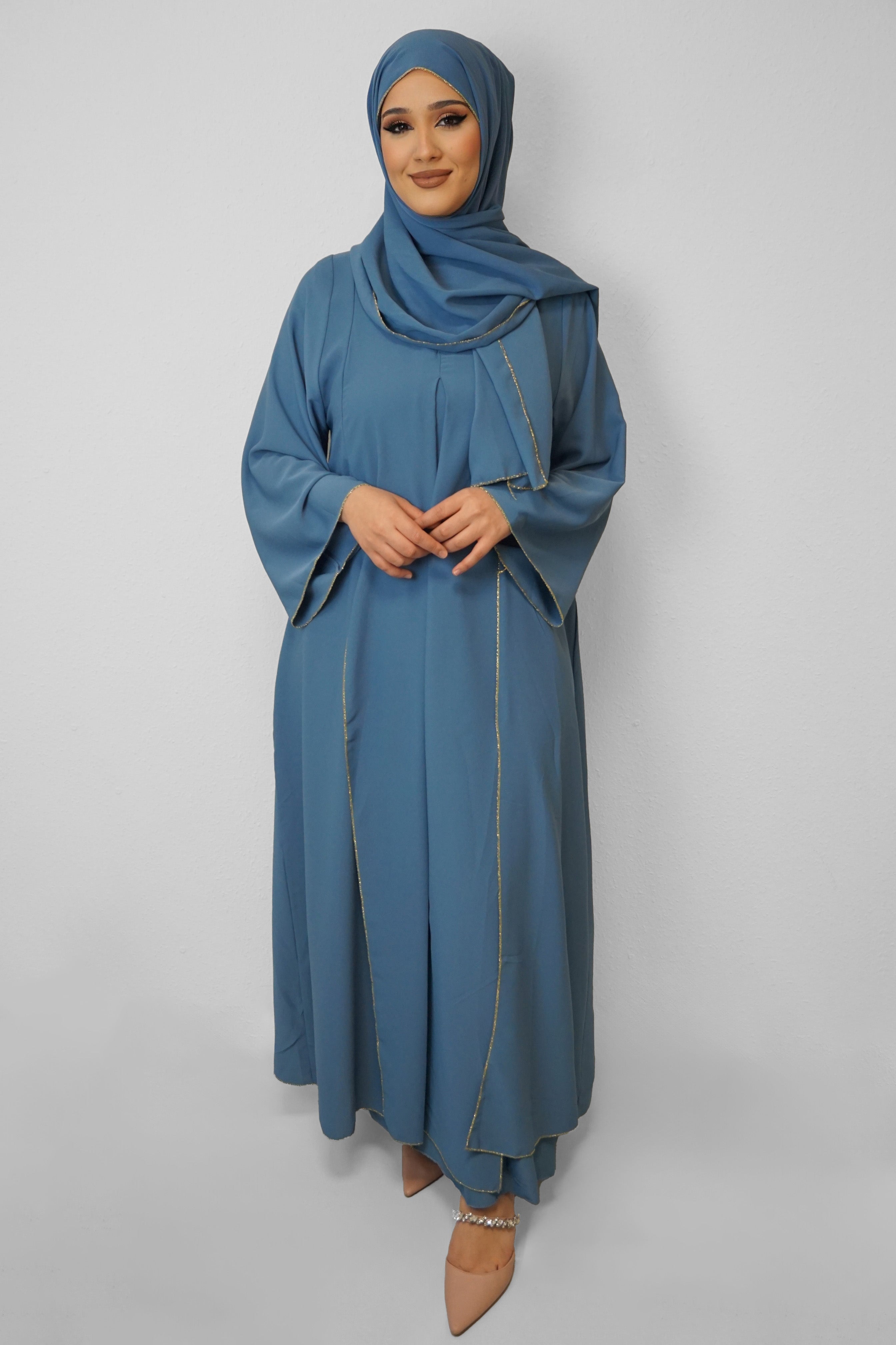 Abaya Muna Hellblau