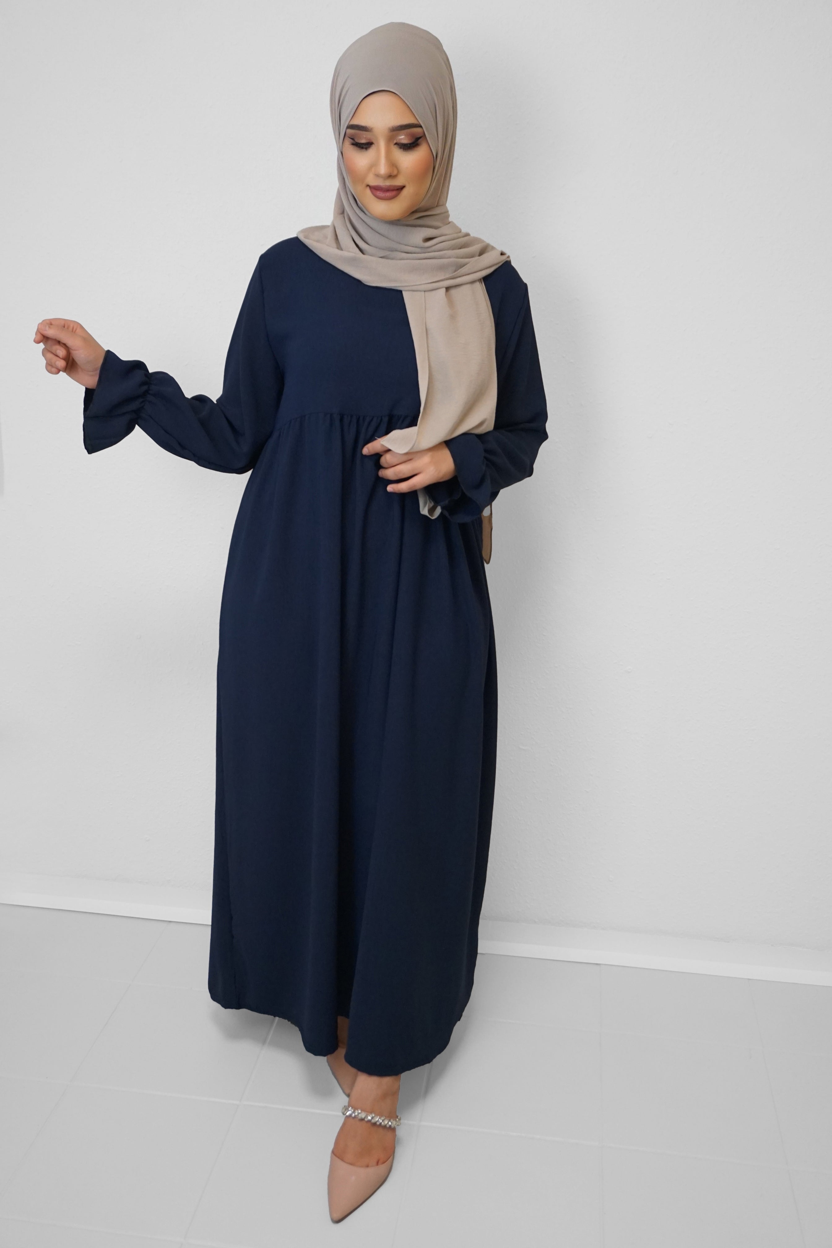 Jazz-Abaya Amna Dunkelblau