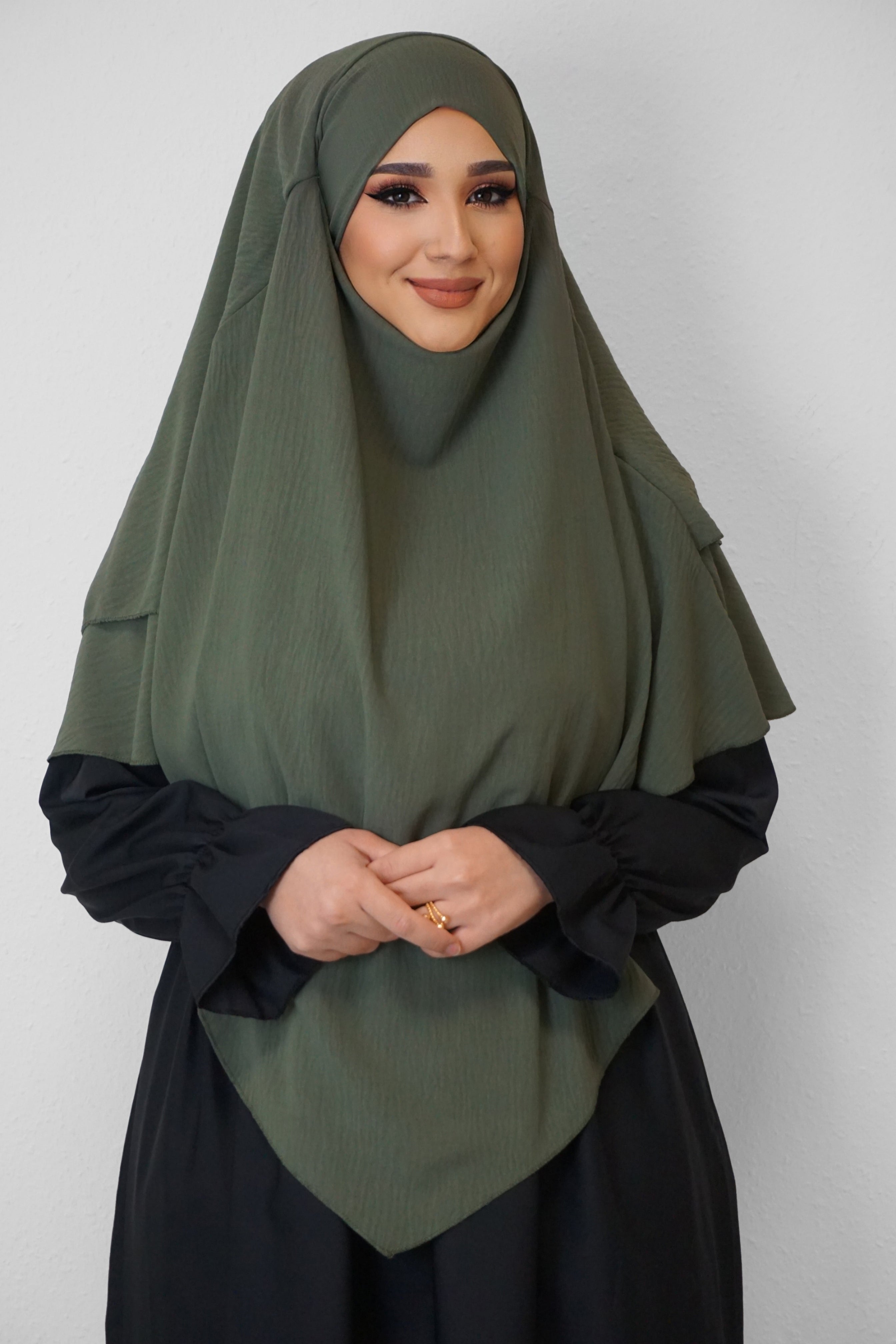 Jazz Khimar 2-lagig Oliv