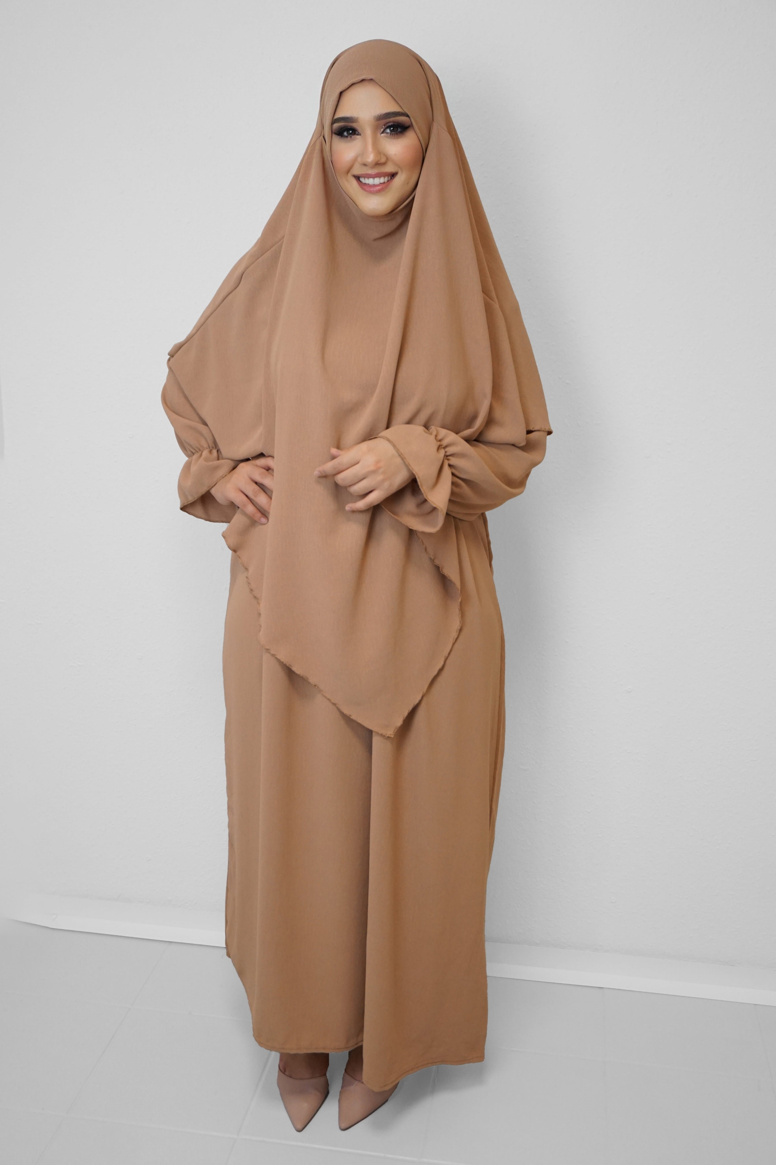 Jazz Khimar-Abaya Camel