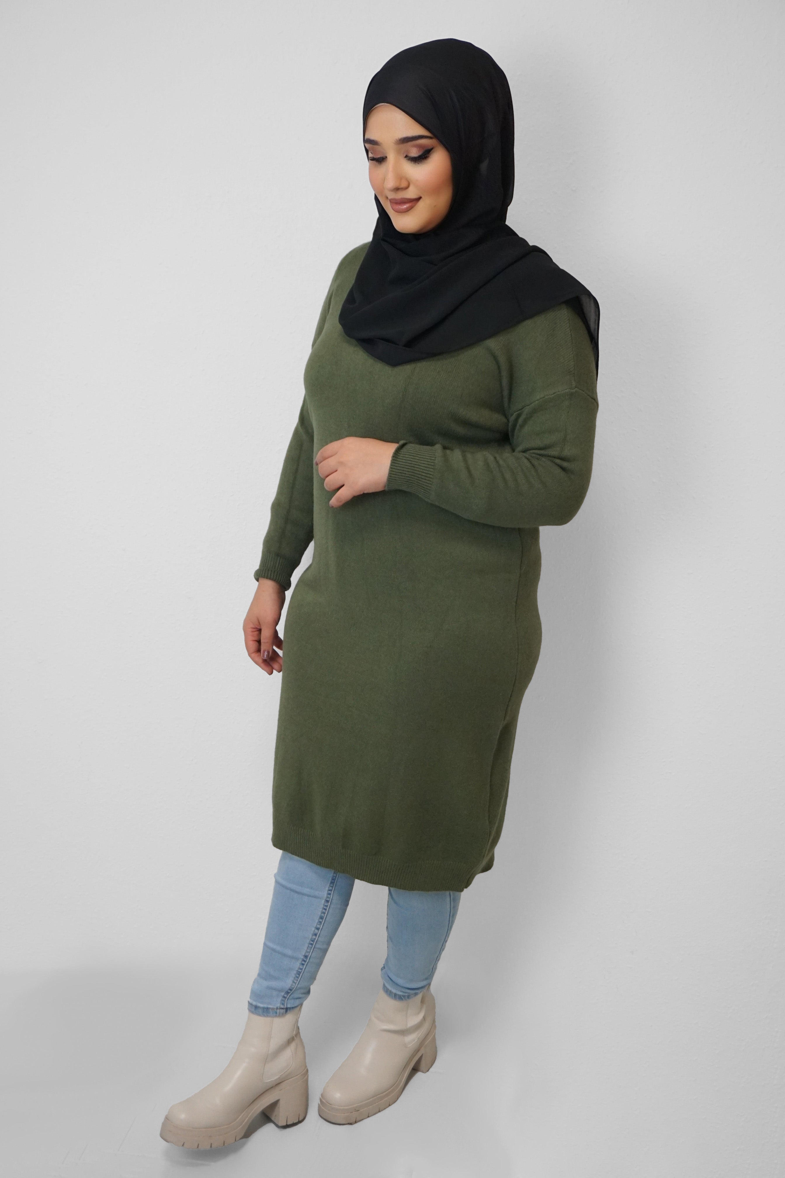 Oversize Pullover Sabiha Moosgrün