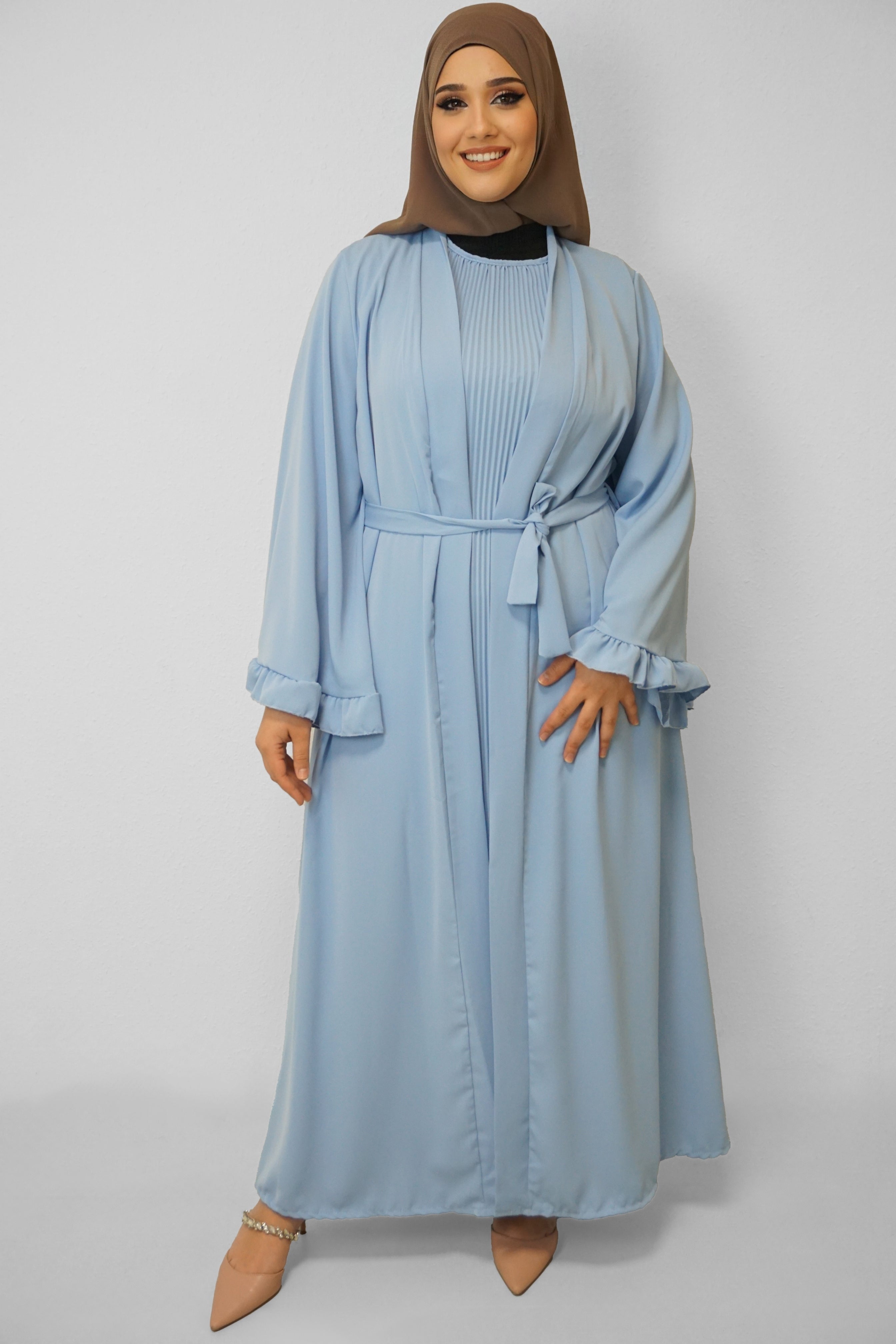 Abaya Suraia Wasserblau