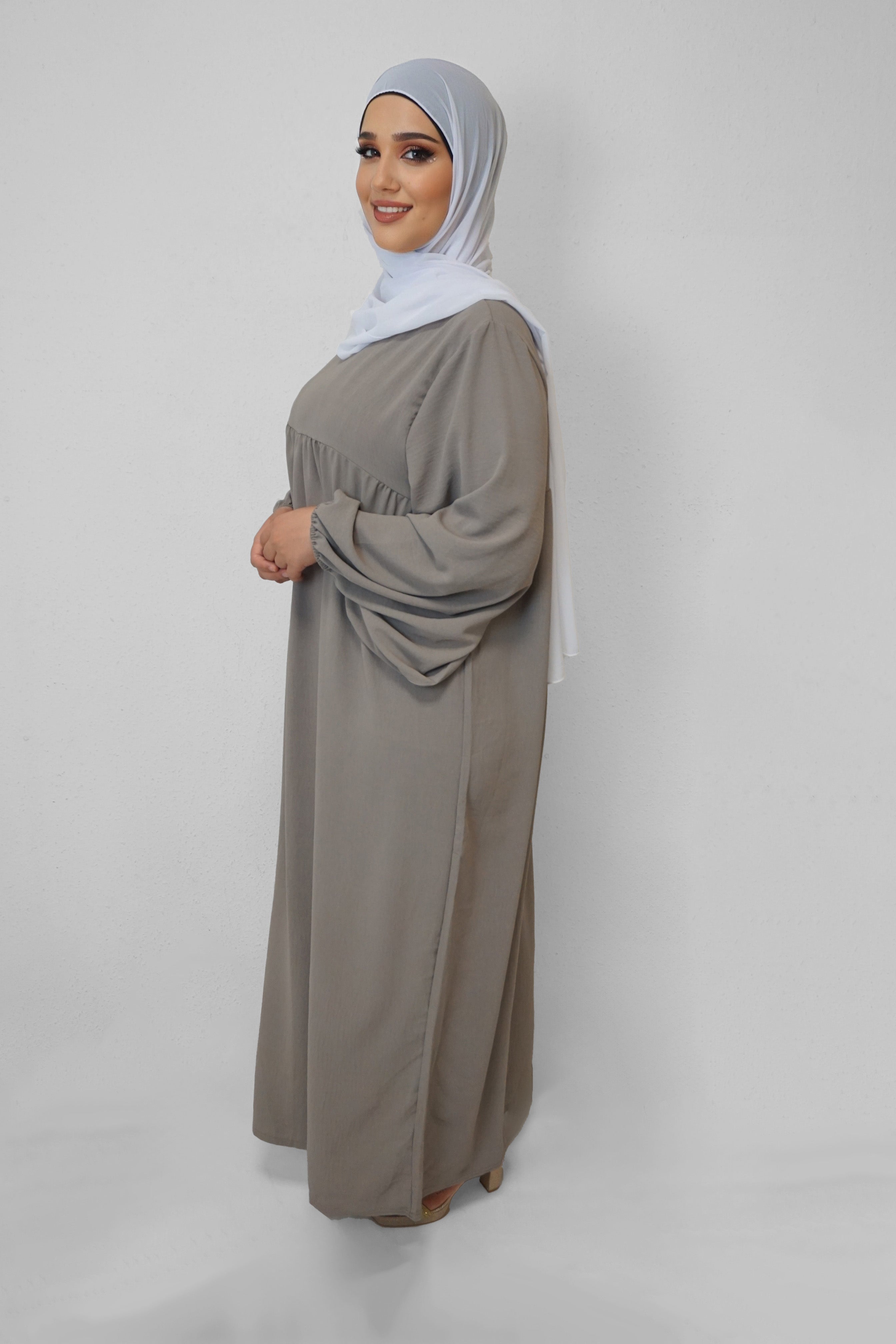 Abaya Faryal Taupe