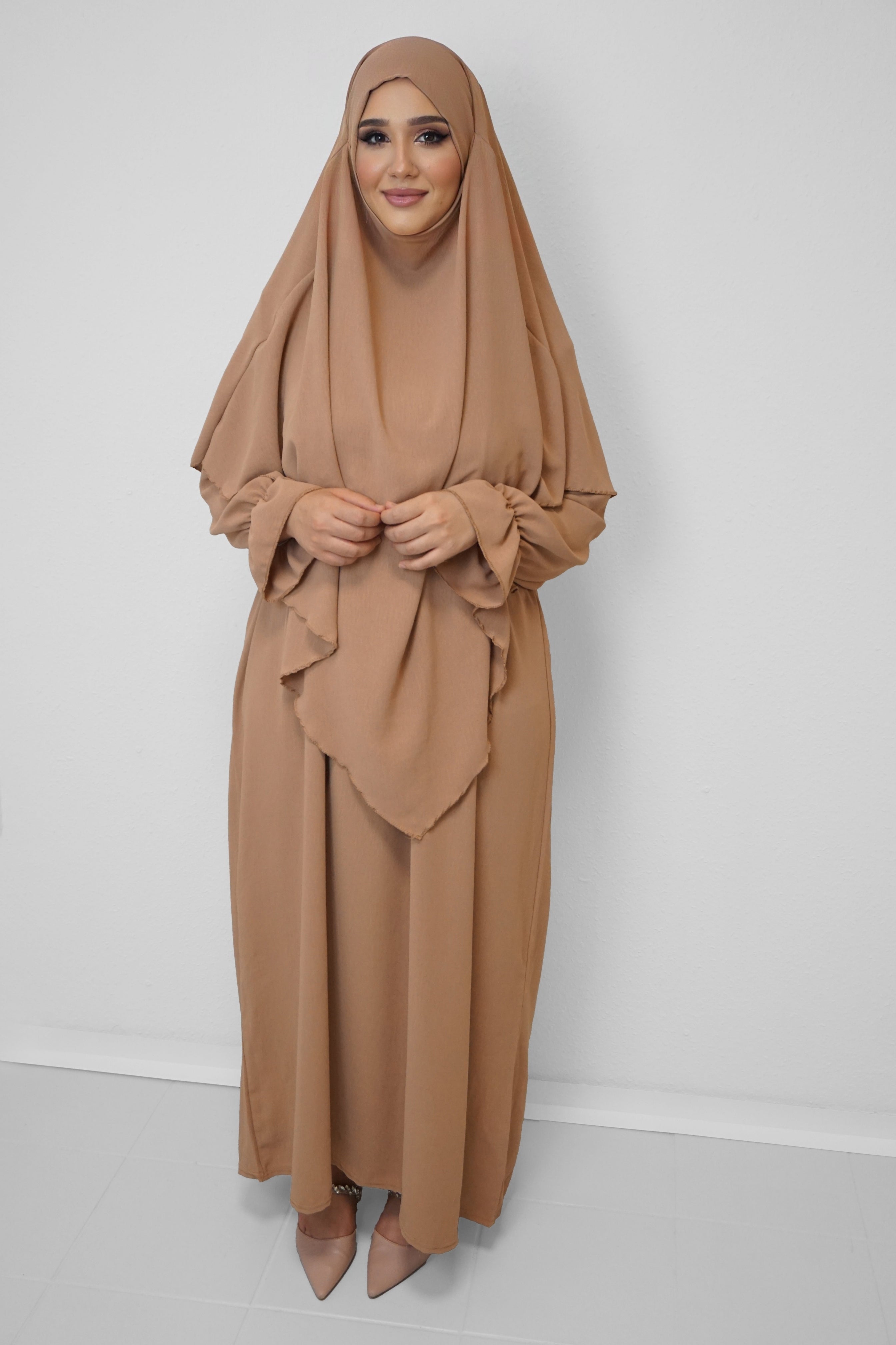 Jazz Khimar-Abaya Camel