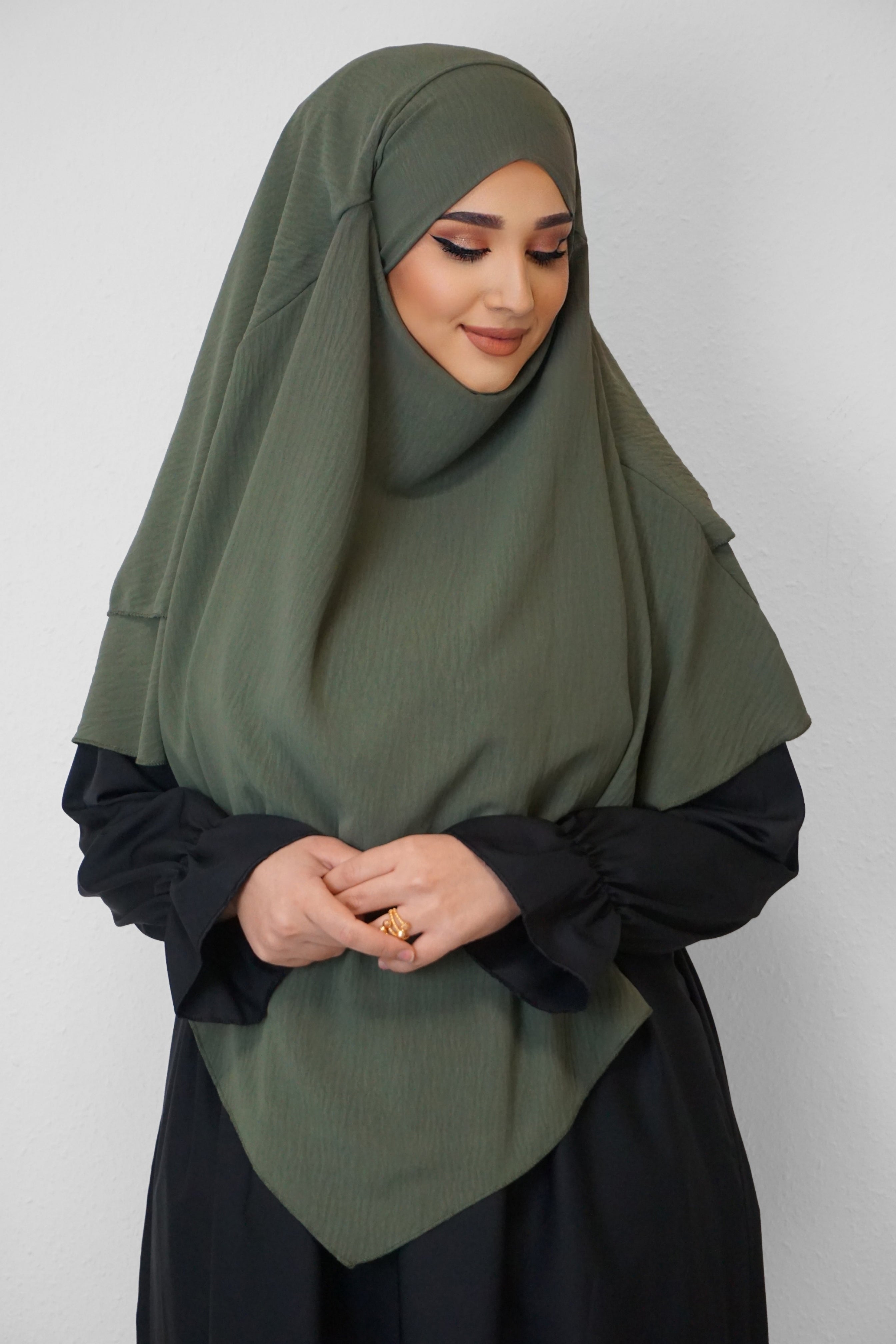 Jazz Khimar 2-lagig Oliv