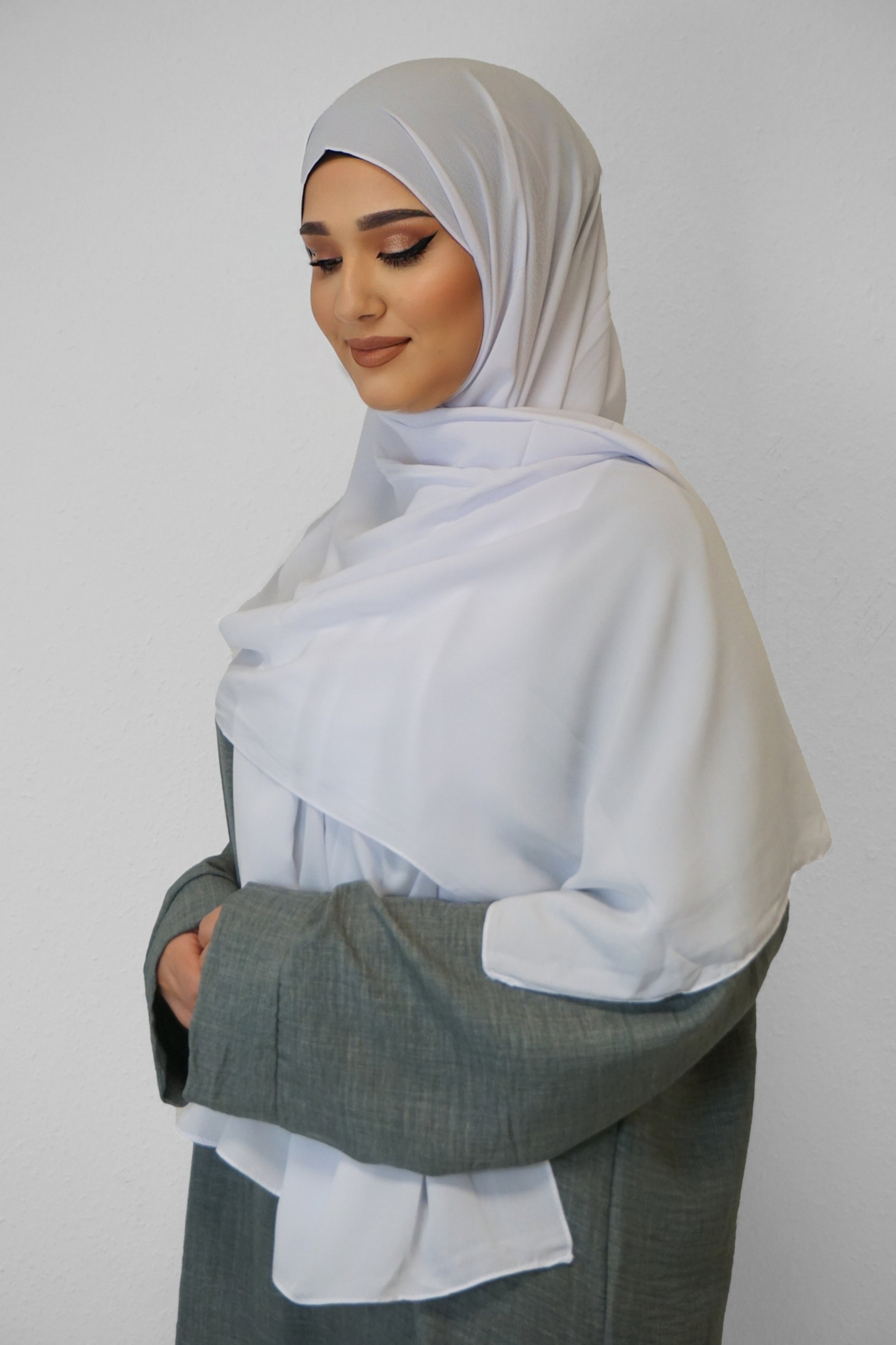 Medina Hijab Weiss