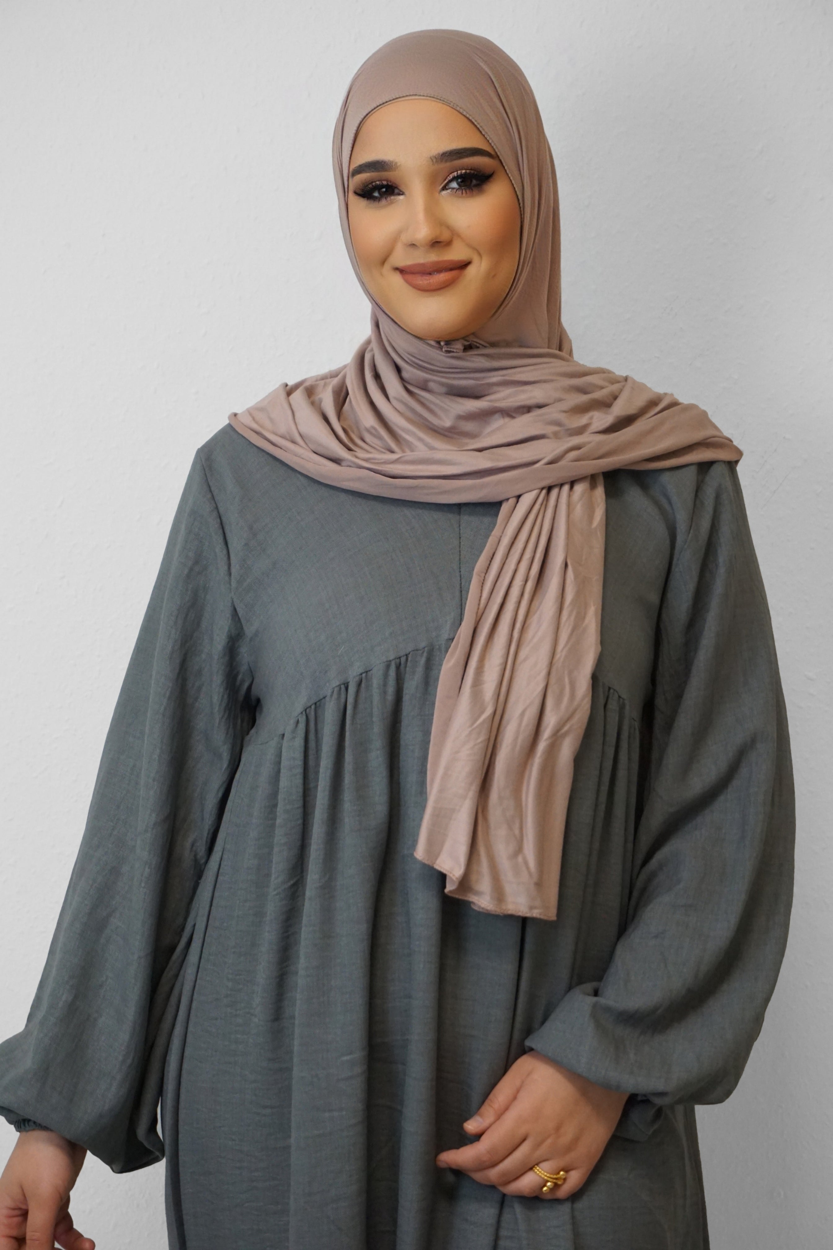 Jersey Hijab Fiza Karamellbeige 2