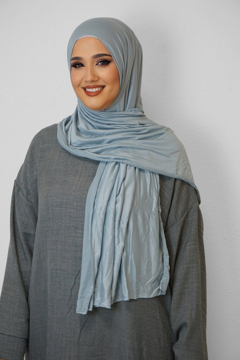Jersey Hijab Fiza Hell-Anthrazit