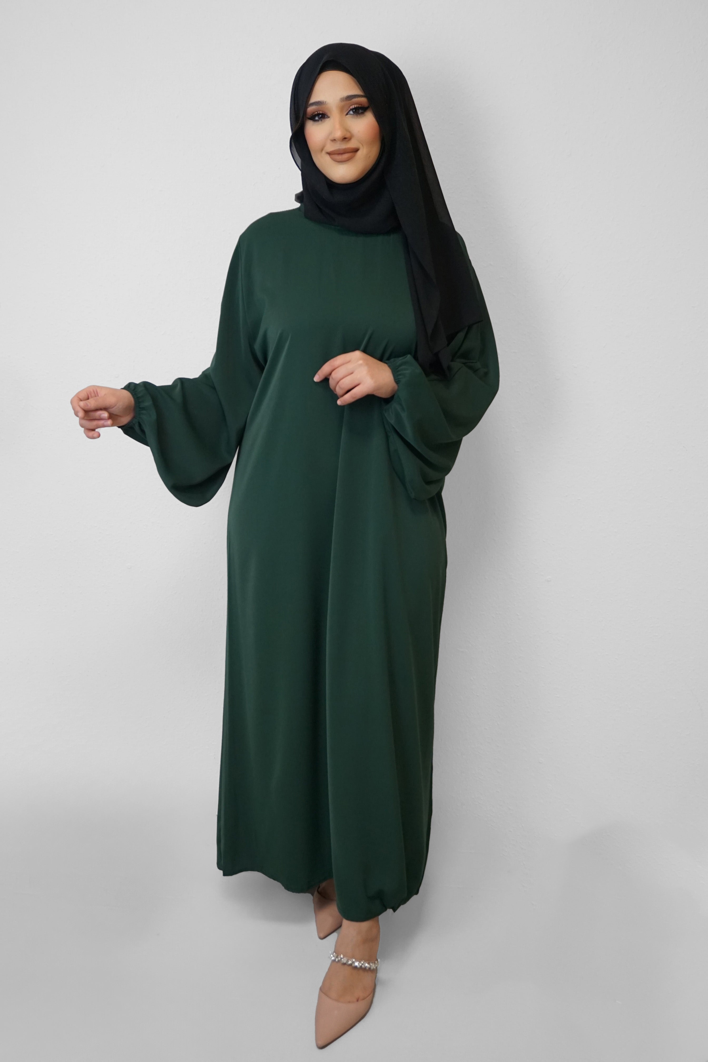 Abaya Amal Dunkelgrün