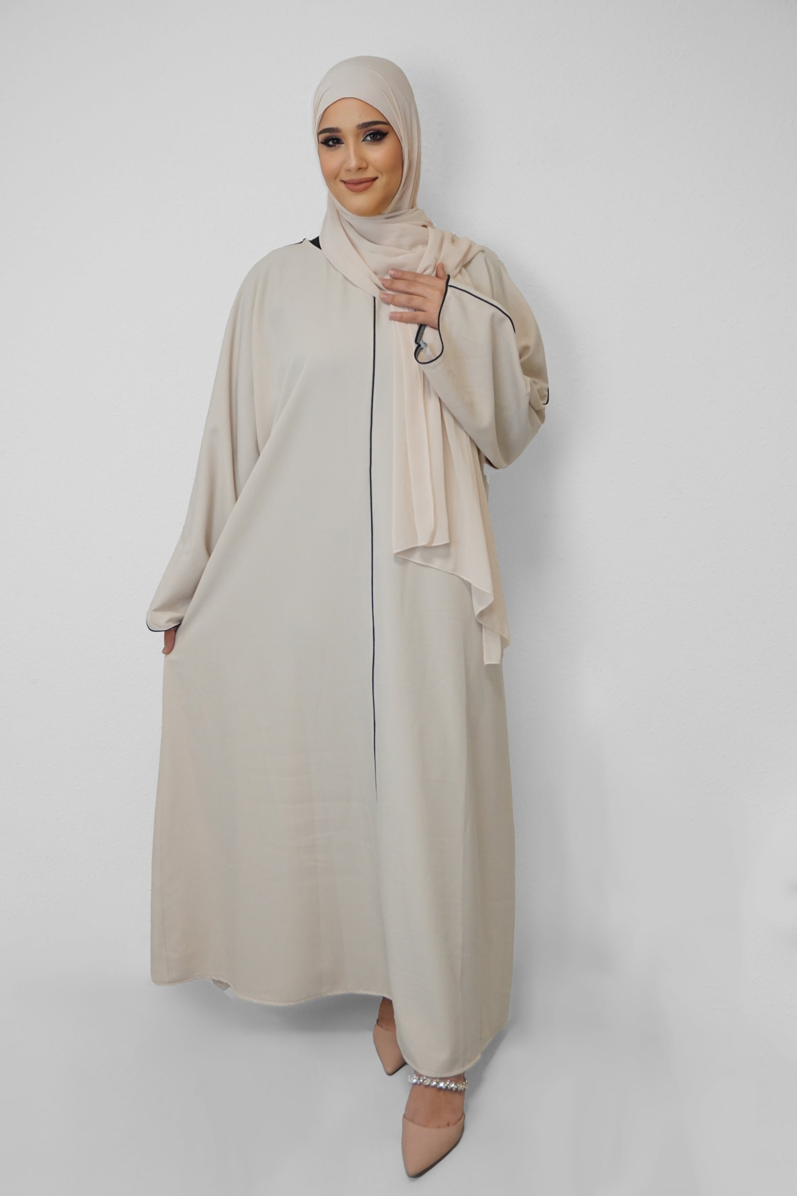 Abaya Erina Elfenbein