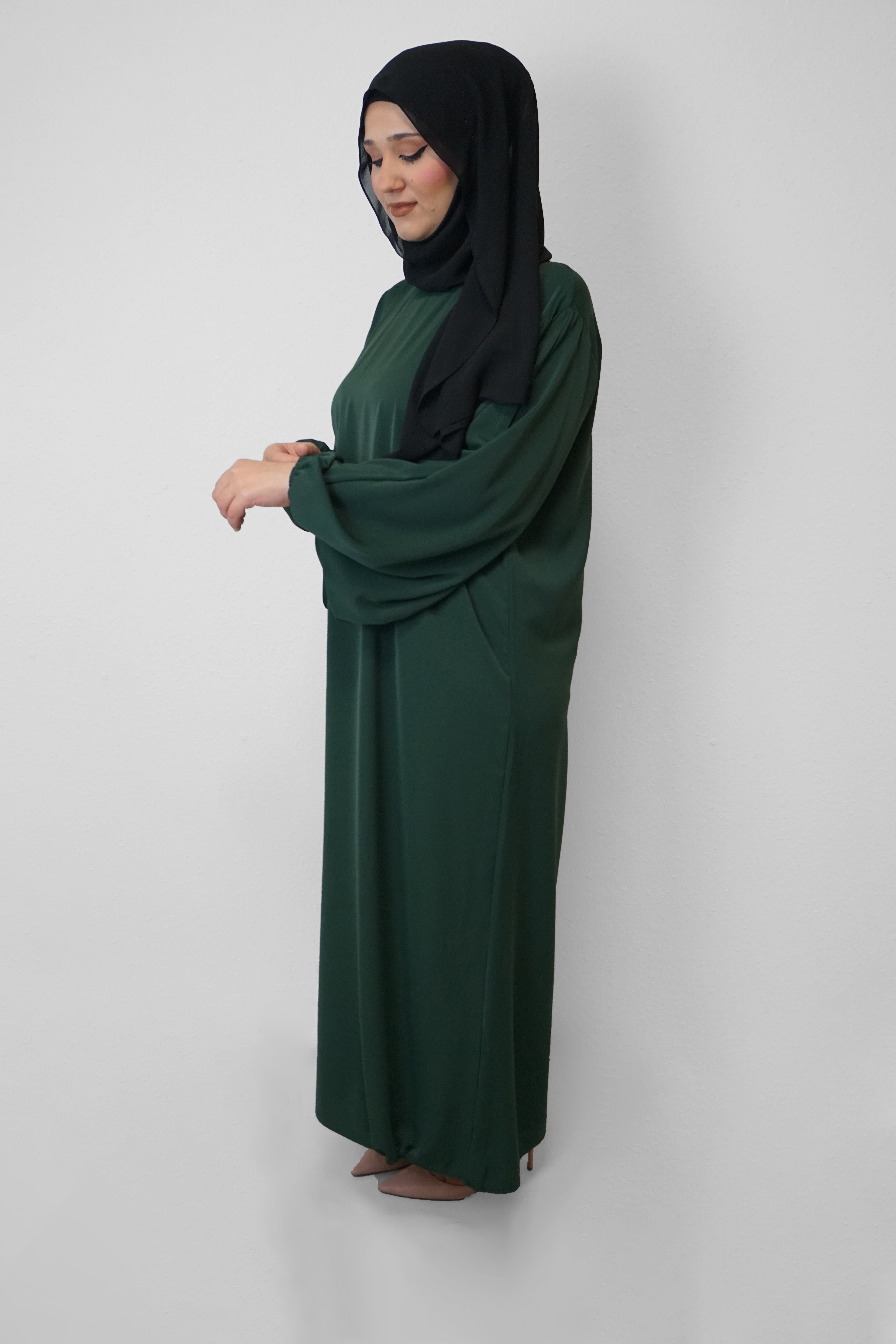 Abaya Amal Dunkelgrün