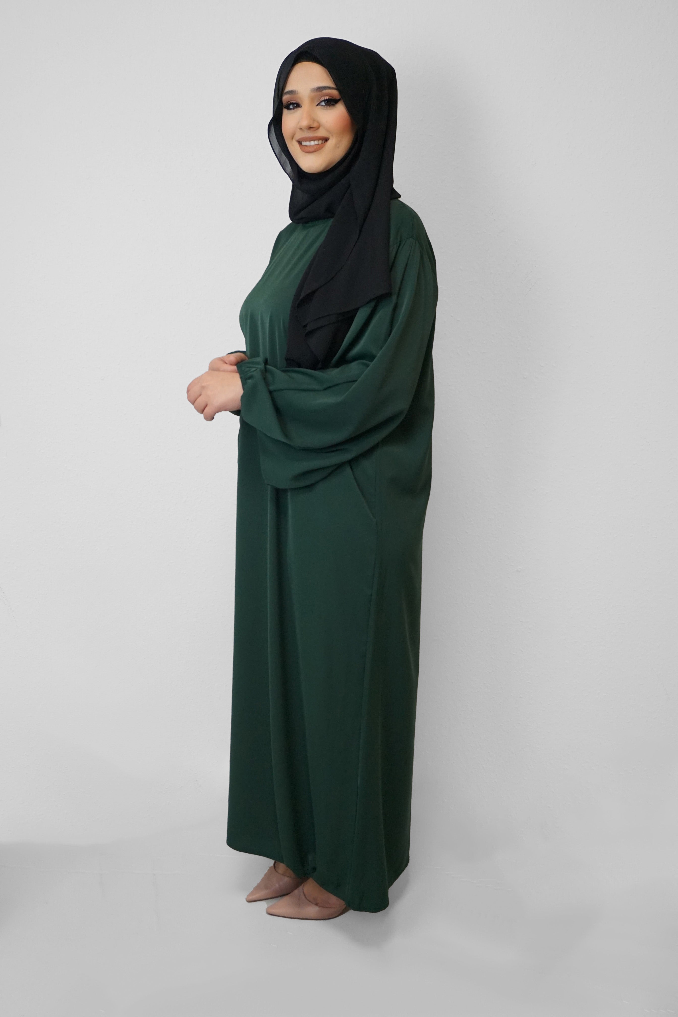 Abaya Amal Dunkelgrün