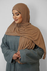 Jersey Hijab Fiza Karamell
