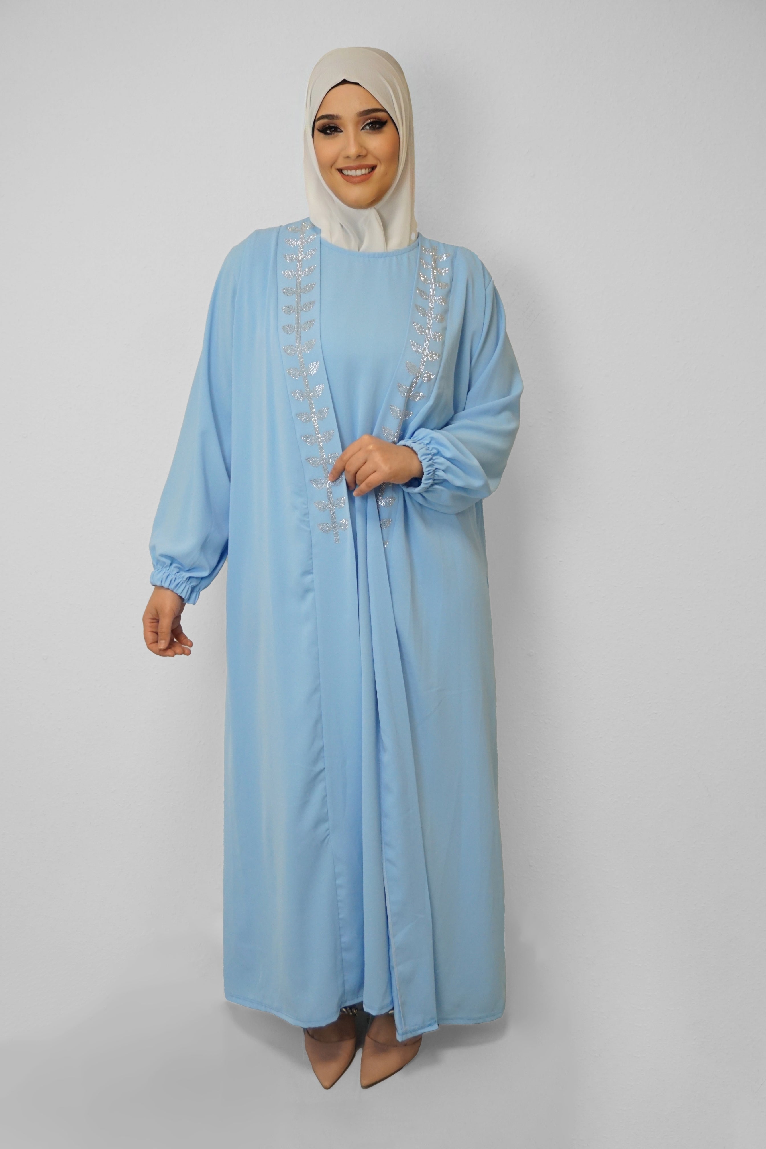 Abaya Charlyn Wasserblau